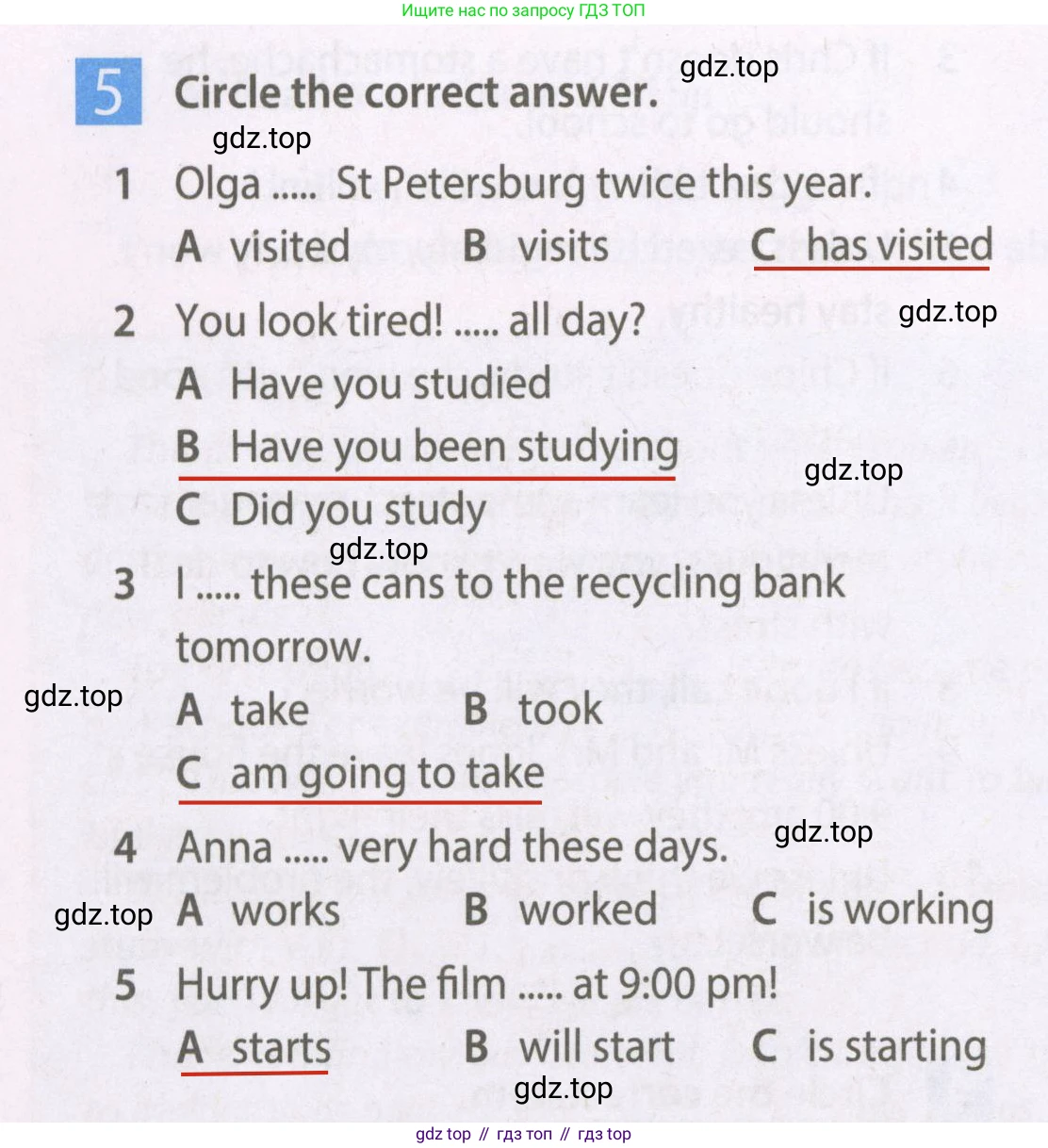 Английский язык (english), 7 класс Рабочая тетрадь (workbook), авторы: Ваулина Юлия Евгеньевна (Vaulina Julia), Дули Дженни (Dooley Jenny), Подоляко Ольга Евгеньевна (Podolyako Olga), Эванс Вирджиния (Evans Virginia), издательство Просвещение, Москва, 2023, красного цвета, страница 64, номер 5, Решение 2 (2023-2027)