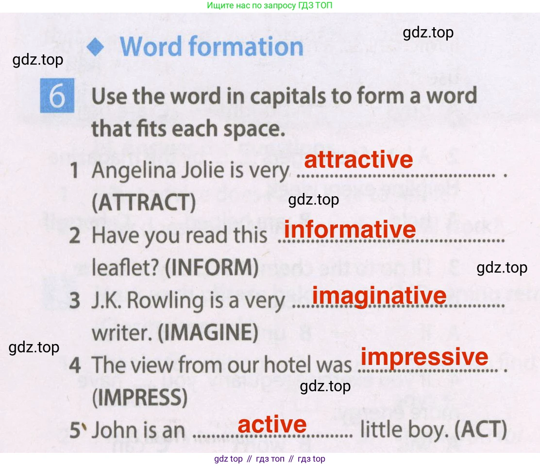 Английский язык (english), 7 класс Рабочая тетрадь (workbook), авторы: Ваулина Юлия Евгеньевна (Vaulina Julia), Дули Дженни (Dooley Jenny), Подоляко Ольга Евгеньевна (Podolyako Olga), Эванс Вирджиния (Evans Virginia), издательство Просвещение, Москва, 2023, красного цвета, страница 64, номер 6, Решение 2 (2023-2027)