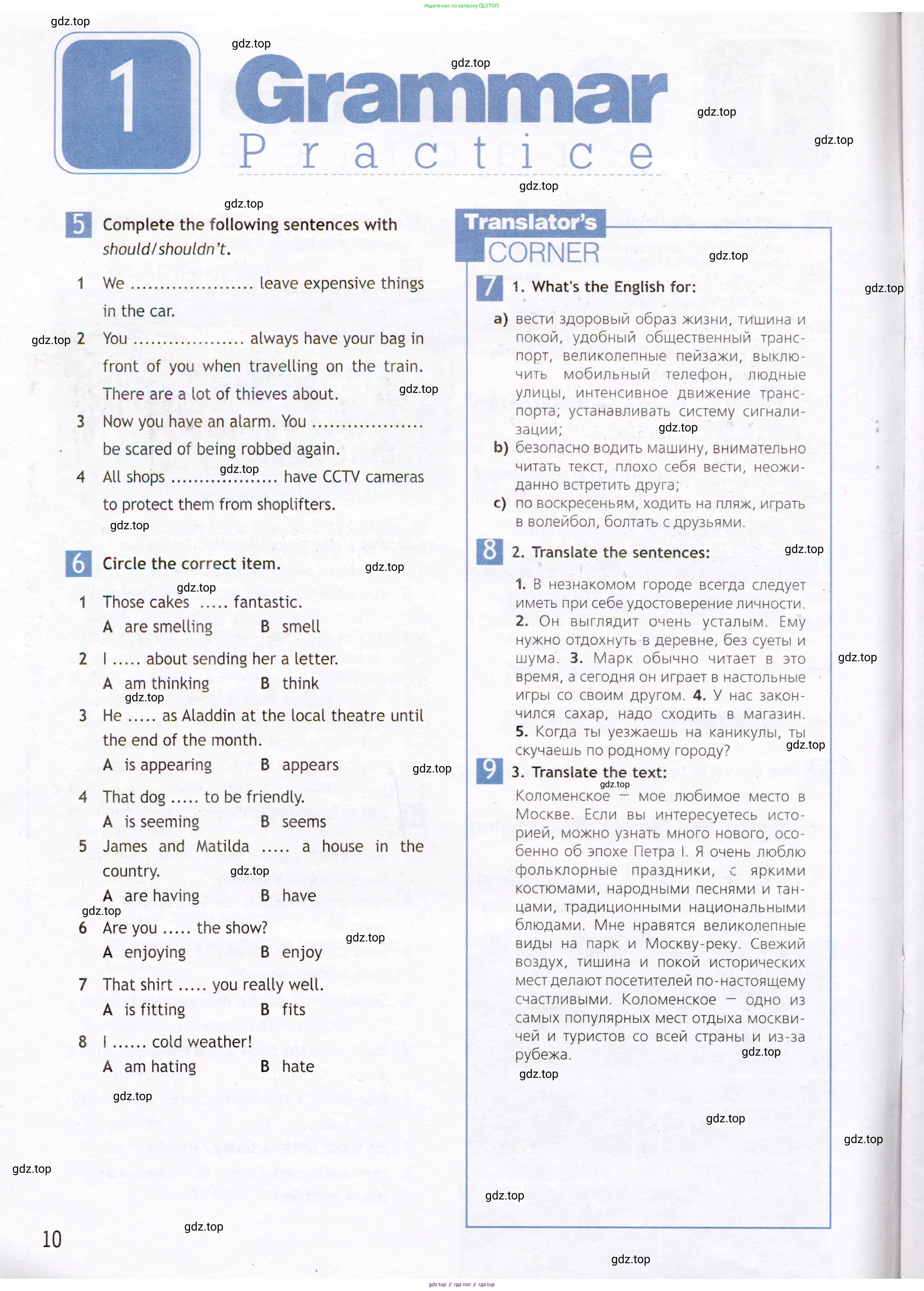 Английский язык (english), 7 класс Рабочая тетрадь (workbook), авторы: Ваулина Юлия Евгеньевна (Vaulina Julia), Дули Дженни (Dooley Jenny), Подоляко Ольга Евгеньевна (Podolyako Olga), Эванс Вирджиния (Evans Virginia), издательство Просвещение, Москва, 2023, красного цвета, страница 10