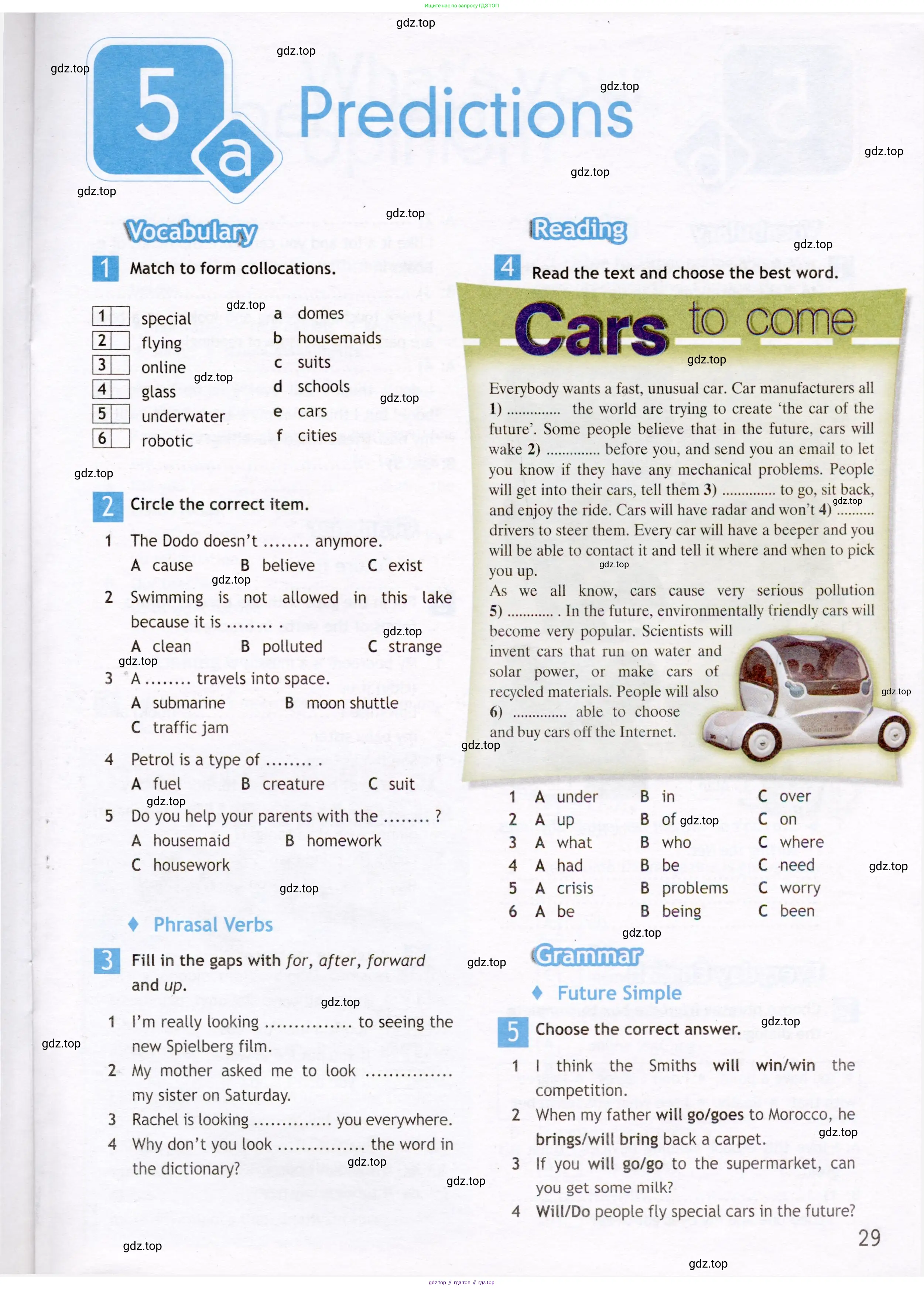 Английский язык (english), 7 класс Рабочая тетрадь (workbook), авторы: Ваулина Юлия Евгеньевна (Vaulina Julia), Дули Дженни (Dooley Jenny), Подоляко Ольга Евгеньевна (Podolyako Olga), Эванс Вирджиния (Evans Virginia), издательство Просвещение, Москва, 2023, красного цвета, страница 29