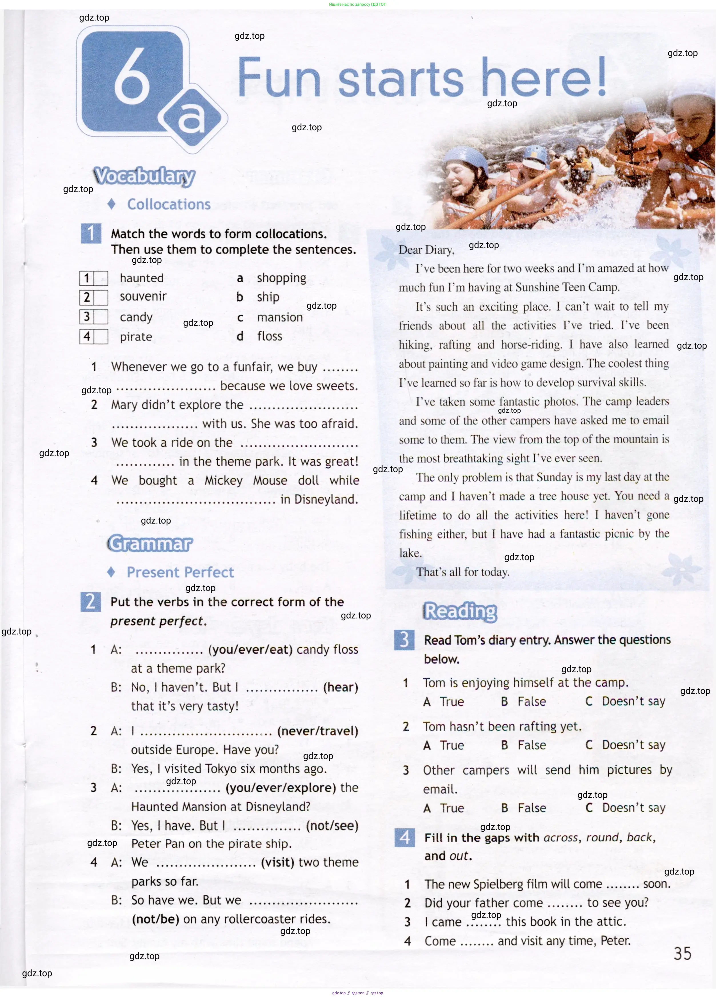 Английский язык (english), 7 класс Рабочая тетрадь (workbook), авторы: Ваулина Юлия Евгеньевна (Vaulina Julia), Дули Дженни (Dooley Jenny), Подоляко Ольга Евгеньевна (Podolyako Olga), Эванс Вирджиния (Evans Virginia), издательство Просвещение, Москва, 2023, красного цвета, страница 35