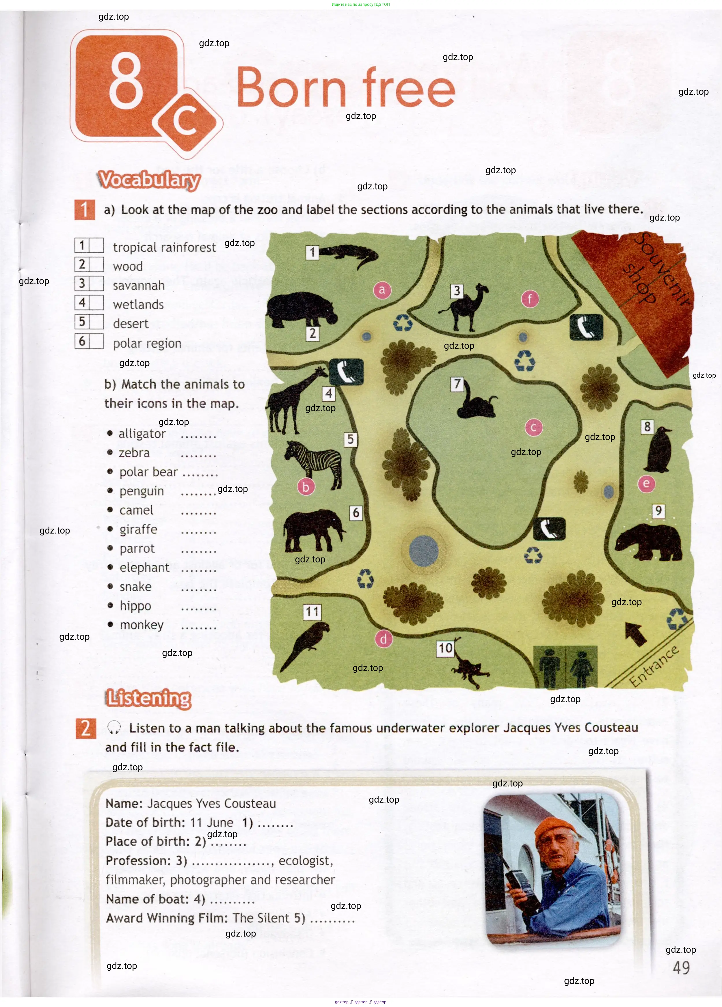 Английский язык (english), 7 класс Рабочая тетрадь (workbook), авторы: Ваулина Юлия Евгеньевна (Vaulina Julia), Дули Дженни (Dooley Jenny), Подоляко Ольга Евгеньевна (Podolyako Olga), Эванс Вирджиния (Evans Virginia), издательство Просвещение, Москва, 2023, красного цвета, страница 49