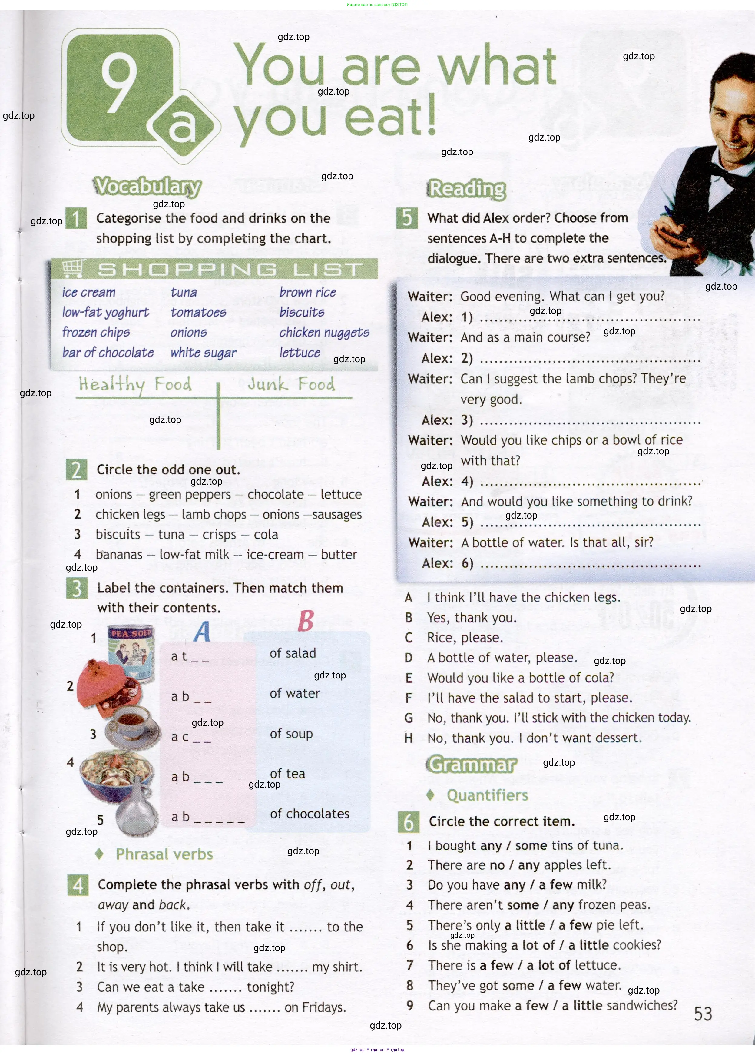 Английский язык (english), 7 класс Рабочая тетрадь (workbook), авторы: Ваулина Юлия Евгеньевна (Vaulina Julia), Дули Дженни (Dooley Jenny), Подоляко Ольга Евгеньевна (Podolyako Olga), Эванс Вирджиния (Evans Virginia), издательство Просвещение, Москва, 2023, красного цвета, страница 53