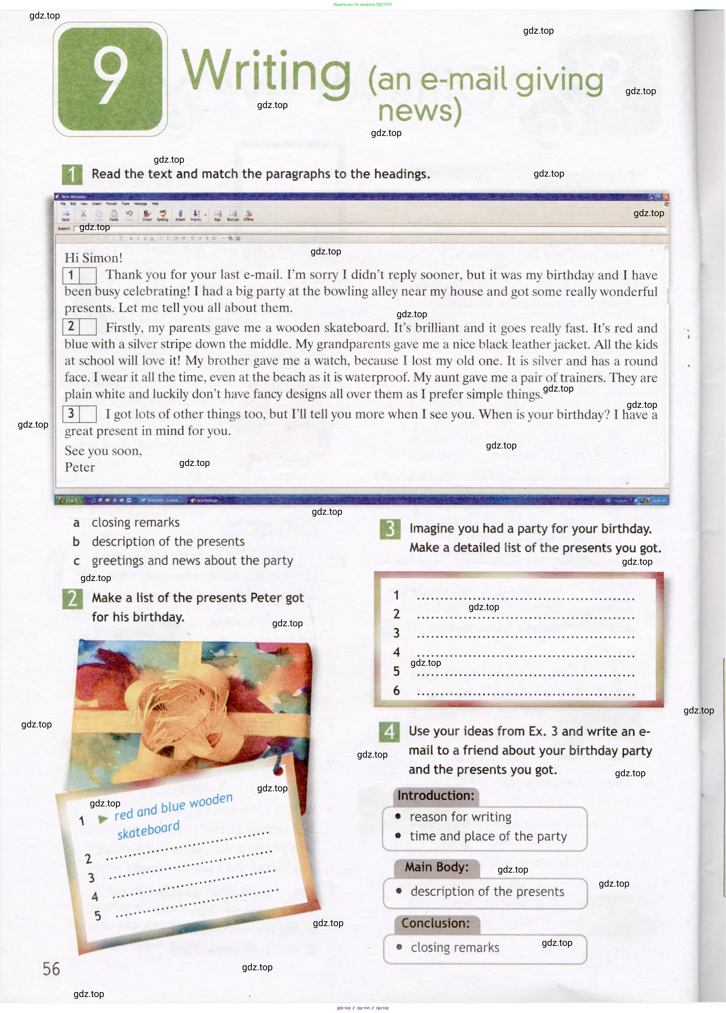 Английский язык (english), 7 класс Рабочая тетрадь (workbook), авторы: Ваулина Юлия Евгеньевна (Vaulina Julia), Дули Дженни (Dooley Jenny), Подоляко Ольга Евгеньевна (Podolyako Olga), Эванс Вирджиния (Evans Virginia), издательство Просвещение, Москва, 2023, красного цвета, страница 56
