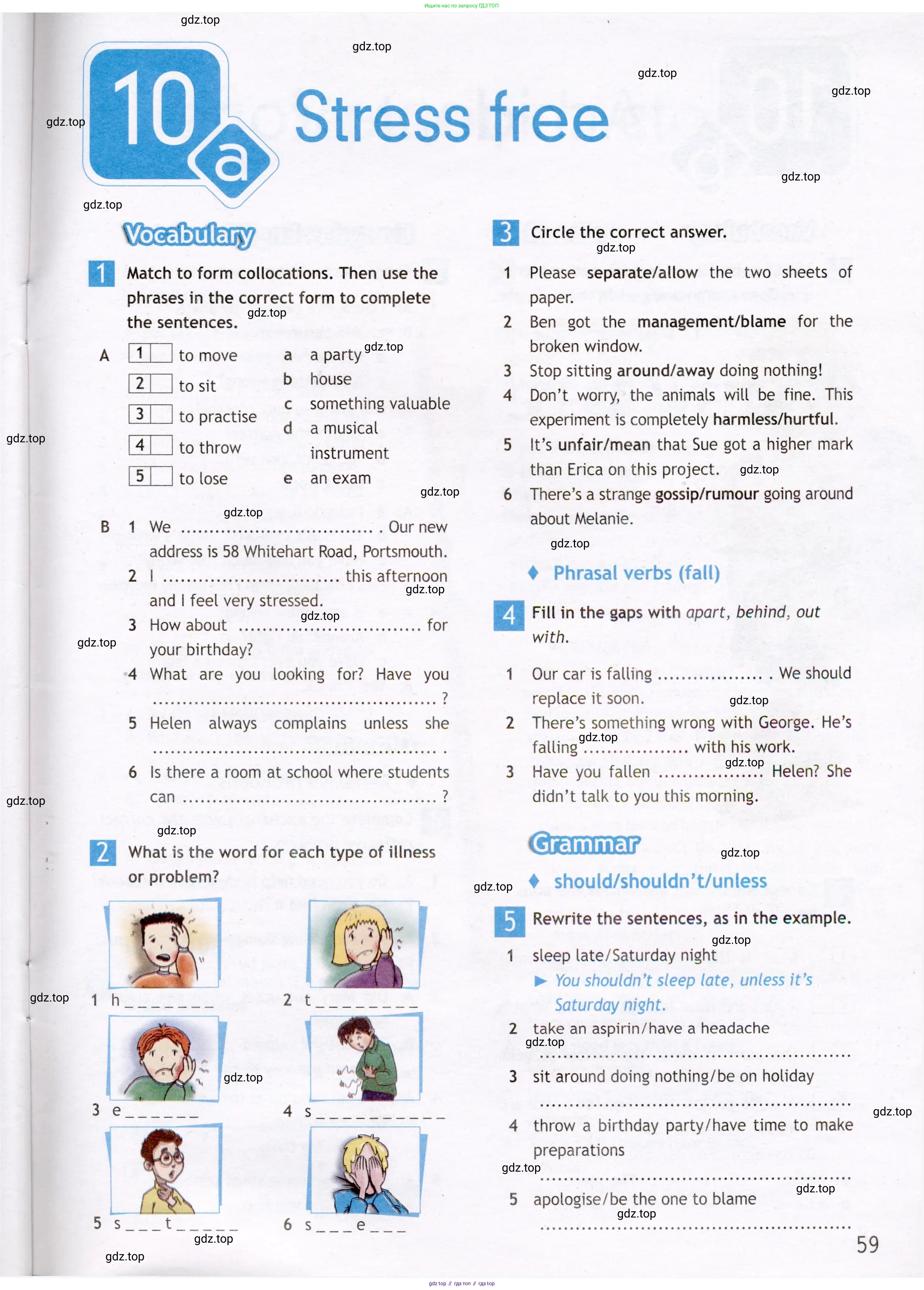 Английский язык (english), 7 класс Рабочая тетрадь (workbook), авторы: Ваулина Юлия Евгеньевна (Vaulina Julia), Дули Дженни (Dooley Jenny), Подоляко Ольга Евгеньевна (Podolyako Olga), Эванс Вирджиния (Evans Virginia), издательство Просвещение, Москва, 2023, красного цвета, страница 59