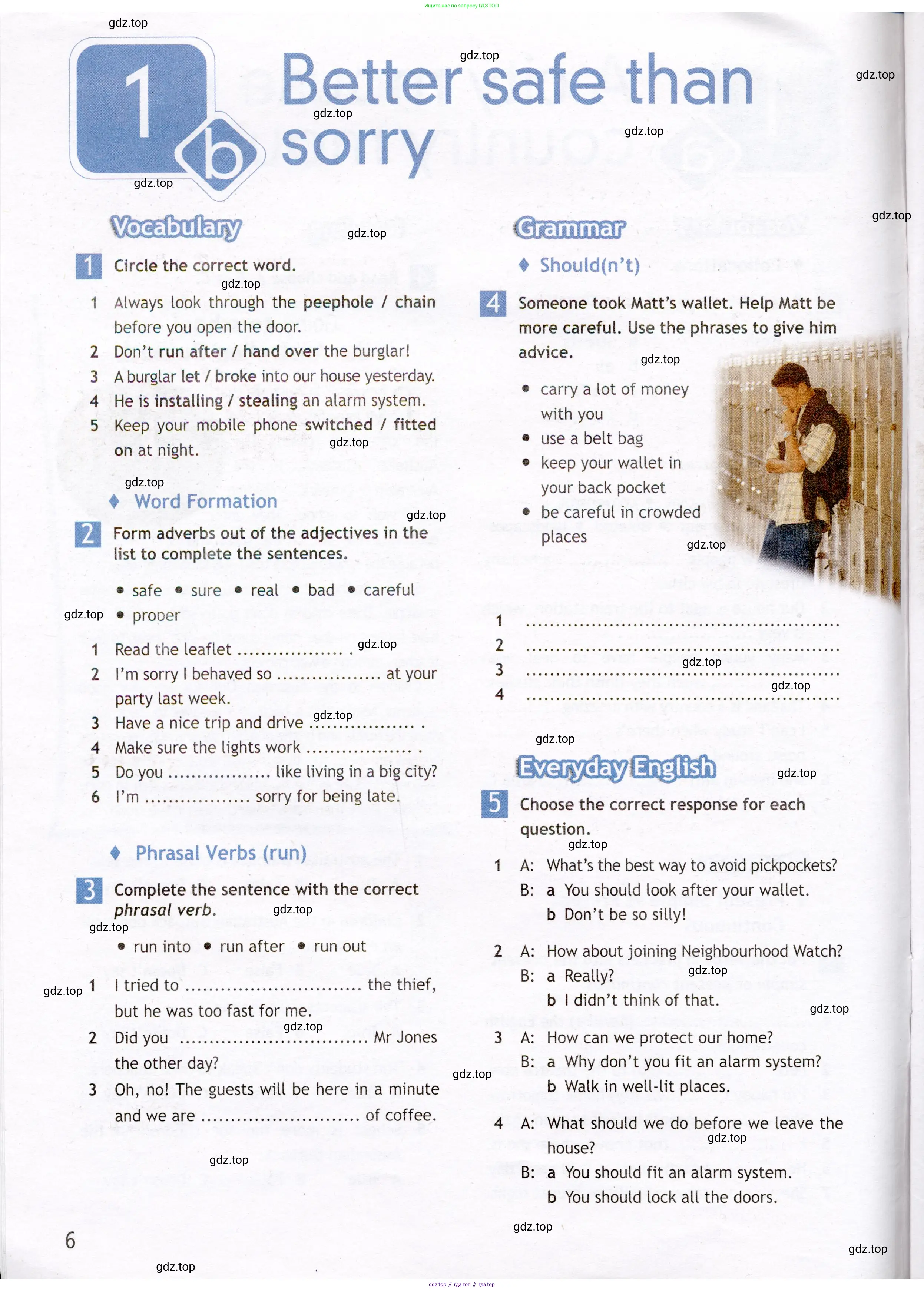 Английский язык (english), 7 класс Рабочая тетрадь (workbook), авторы: Ваулина Юлия Евгеньевна (Vaulina Julia), Дули Дженни (Dooley Jenny), Подоляко Ольга Евгеньевна (Podolyako Olga), Эванс Вирджиния (Evans Virginia), издательство Просвещение, Москва, 2023, красного цвета, страница 6