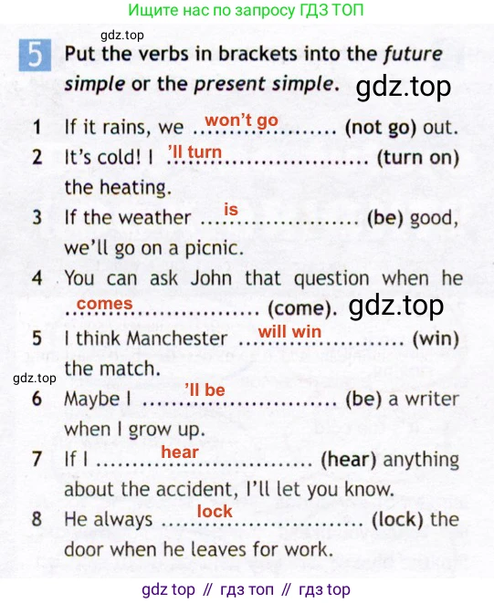 Английский язык (english), 7 класс Рабочая тетрадь (workbook), авторы: Ваулина Юлия Евгеньевна (Vaulina Julia), Дули Дженни (Dooley Jenny), Подоляко Ольга Евгеньевна (Podolyako Olga), Эванс Вирджиния (Evans Virginia), издательство Просвещение, Москва, 2023, красного цвета, страница 33, номер 5, Решение 2 (2019-2022)