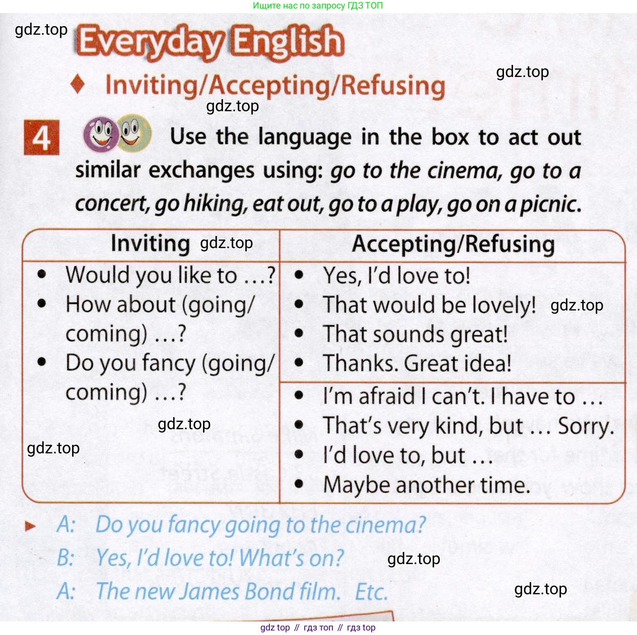 Английский язык (english), 7 класс Учебник (Student's book), авторы: Ваулина Юлия Евгеньевна (Vaulina Julia), Дули Дженни (Dooley Jenny), Подоляко Ольга Евгеньевна (Podolyako Olga), Эванс Вирджиния (Evans Virginia), издательство Просвещение, Москва, 2023, красного цвета, страница 59, номер 4, Условие 2019-2022