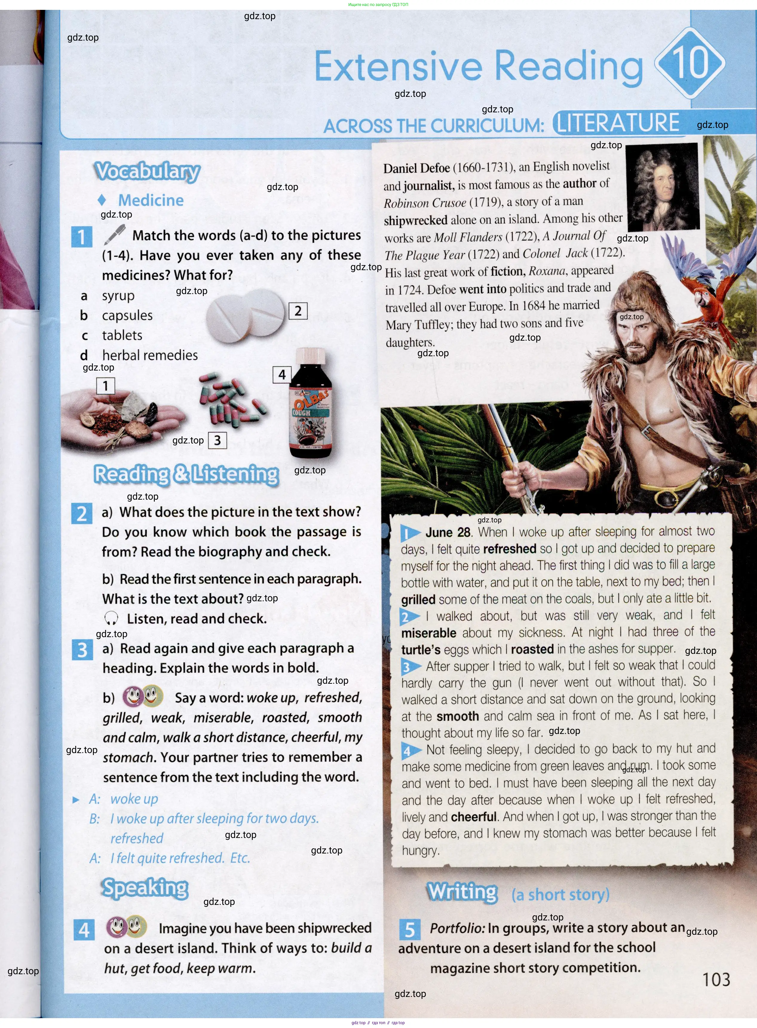Английский язык (english), 7 класс Учебник (Student's book), авторы: Ваулина Юлия Евгеньевна (Vaulina Julia), Дули Дженни (Dooley Jenny), Подоляко Ольга Евгеньевна (Podolyako Olga), Эванс Вирджиния (Evans Virginia), издательство Просвещение, Москва, 2023, красного цвета, страница 103