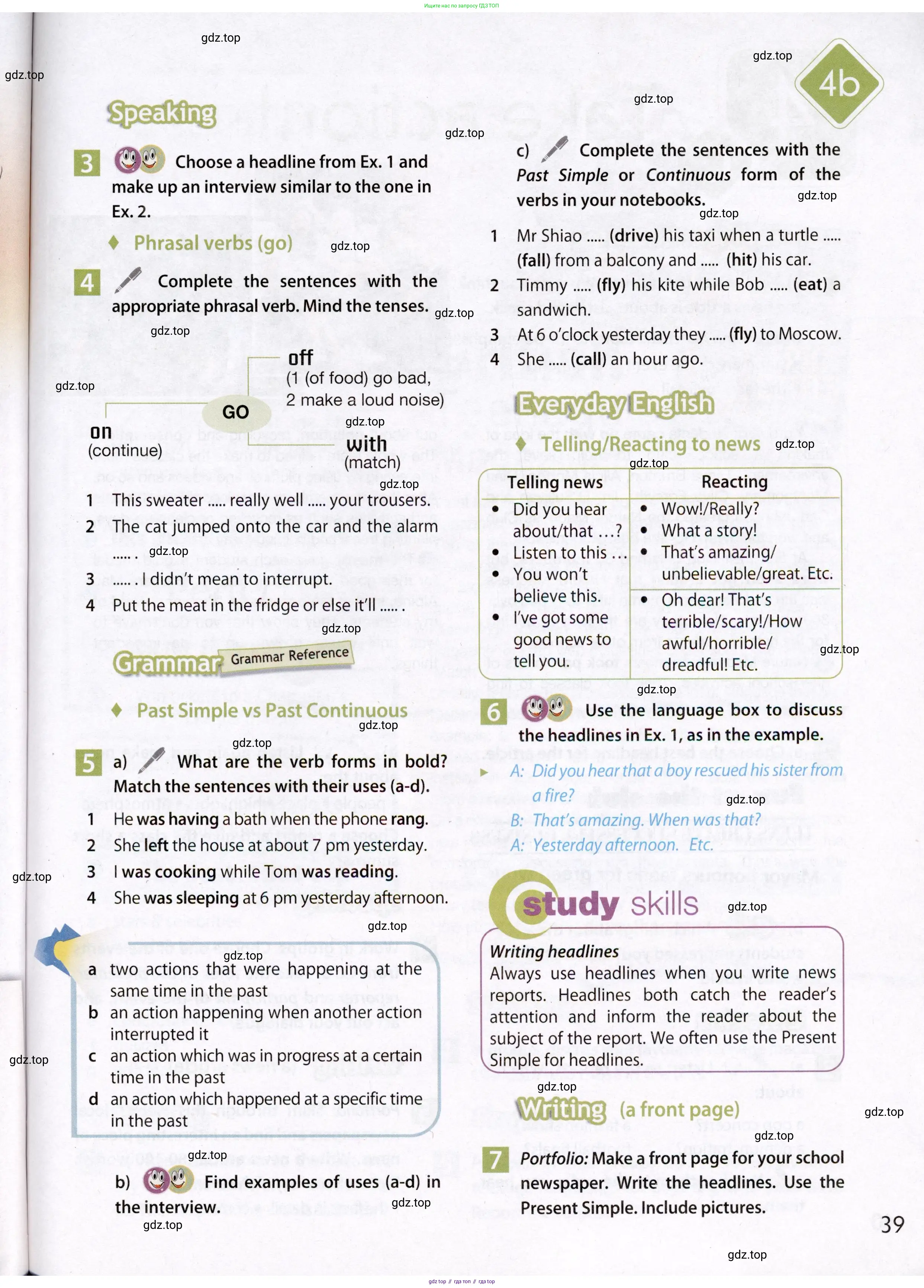 Английский язык (english), 7 класс Учебник (Student's book), авторы: Ваулина Юлия Евгеньевна (Vaulina Julia), Дули Дженни (Dooley Jenny), Подоляко Ольга Евгеньевна (Podolyako Olga), Эванс Вирджиния (Evans Virginia), издательство Просвещение, Москва, 2023, красного цвета, страница 39