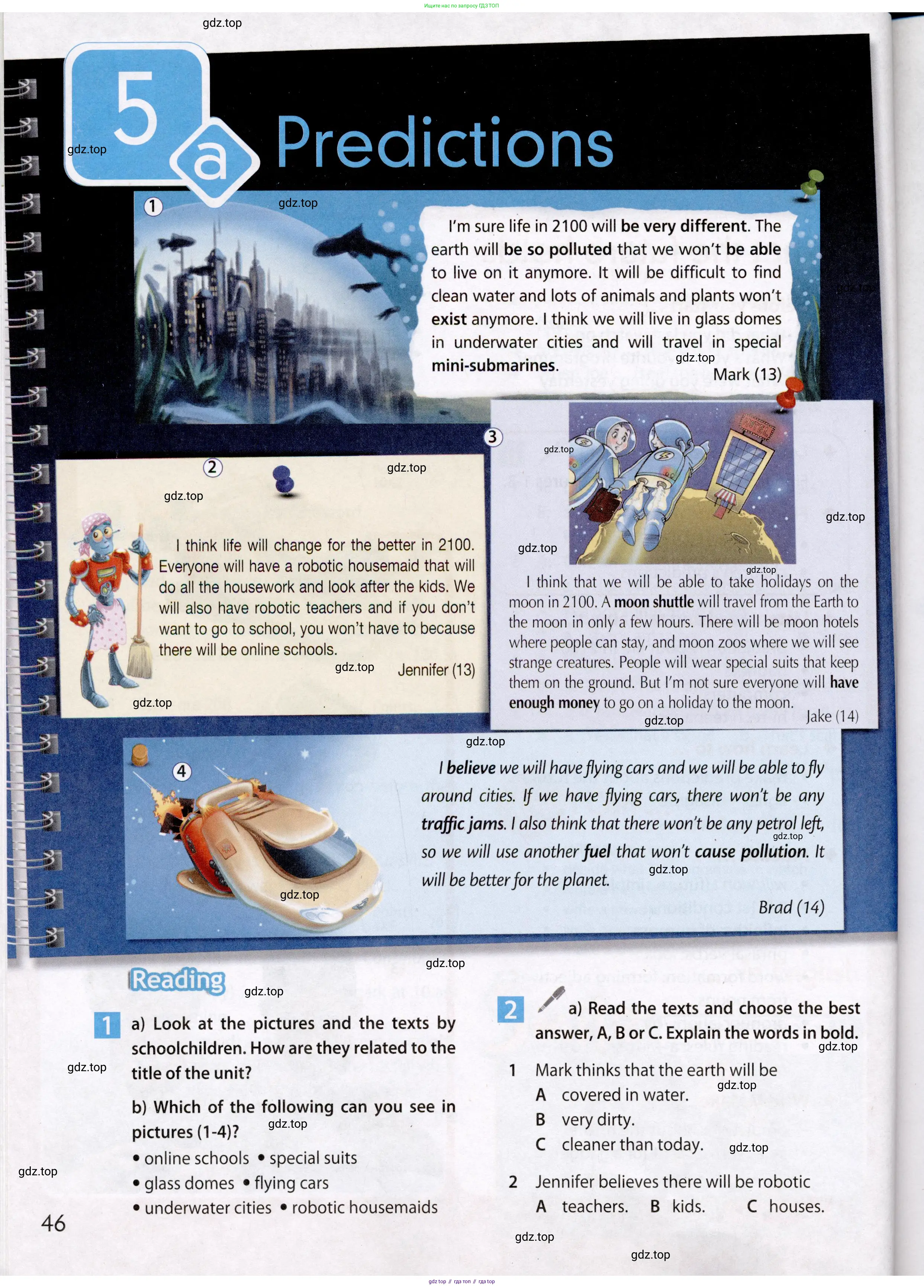 Английский язык (english), 7 класс Учебник (Student's book), авторы: Ваулина Юлия Евгеньевна (Vaulina Julia), Дули Дженни (Dooley Jenny), Подоляко Ольга Евгеньевна (Podolyako Olga), Эванс Вирджиния (Evans Virginia), издательство Просвещение, Москва, 2023, красного цвета, страница 46
