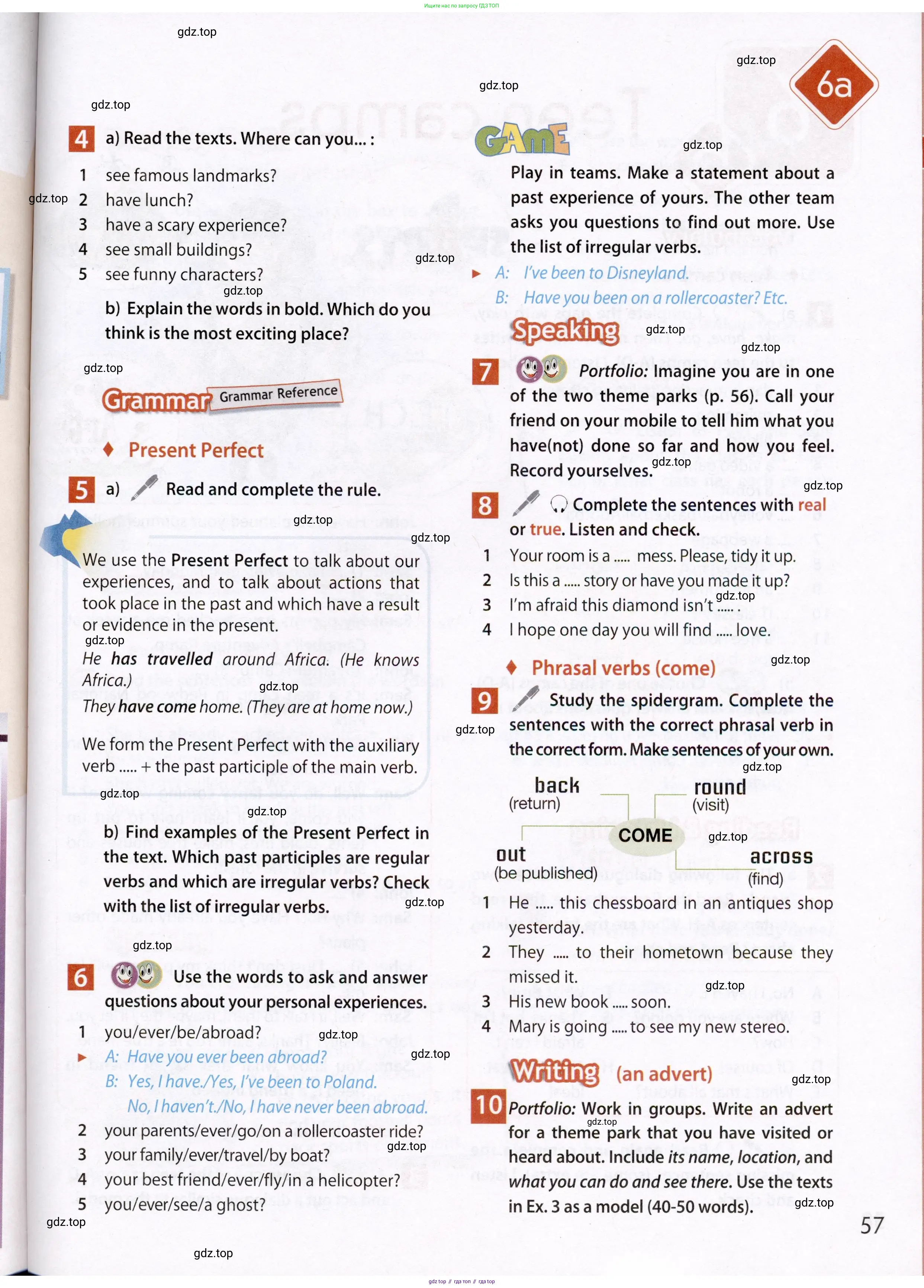 Английский язык (english), 7 класс Учебник (Student's book), авторы: Ваулина Юлия Евгеньевна (Vaulina Julia), Дули Дженни (Dooley Jenny), Подоляко Ольга Евгеньевна (Podolyako Olga), Эванс Вирджиния (Evans Virginia), издательство Просвещение, Москва, 2023, красного цвета, страница 57