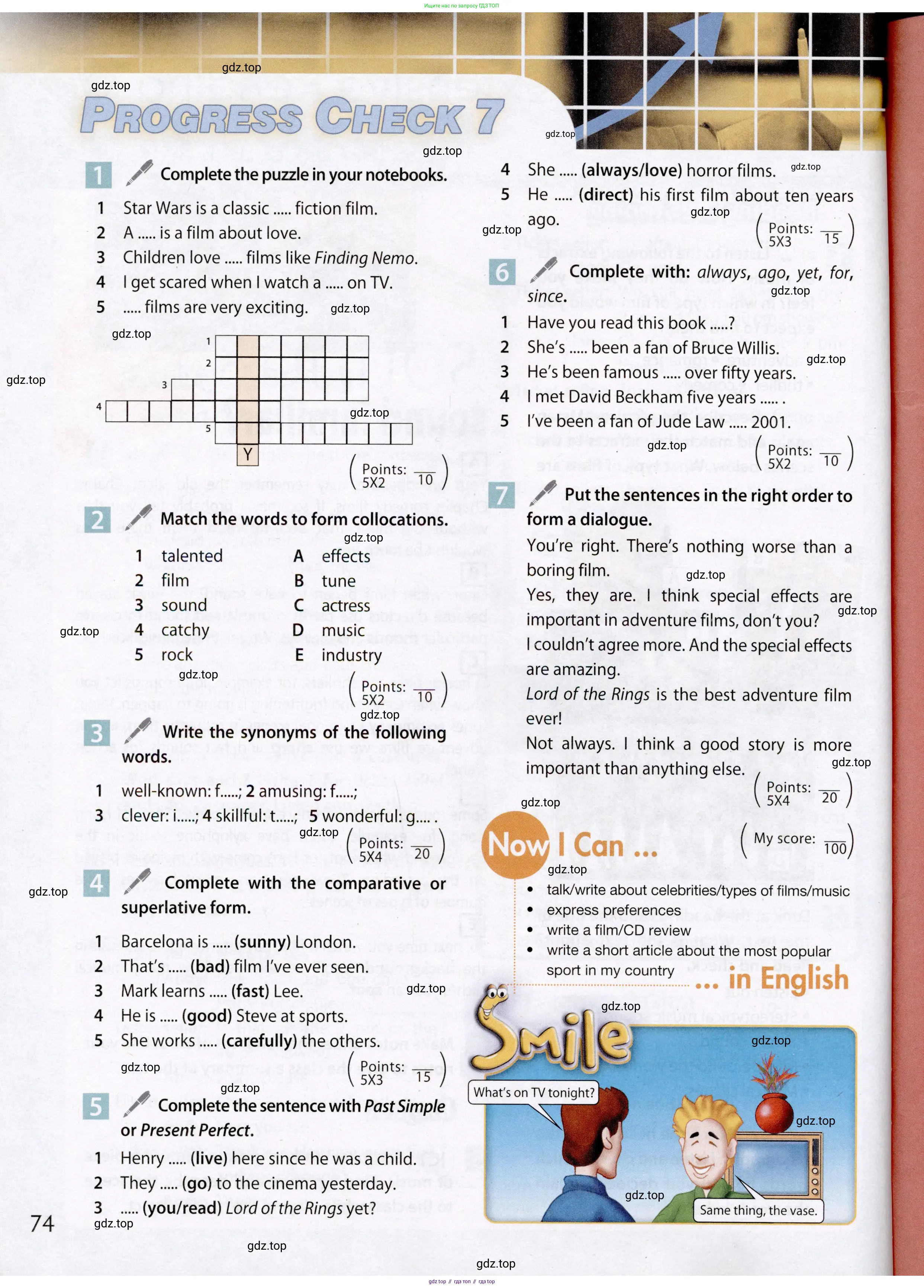 Английский язык (english), 7 класс Учебник (Student's book), авторы: Ваулина Юлия Евгеньевна (Vaulina Julia), Дули Дженни (Dooley Jenny), Подоляко Ольга Евгеньевна (Podolyako Olga), Эванс Вирджиния (Evans Virginia), издательство Просвещение, Москва, 2023, красного цвета, страница 74