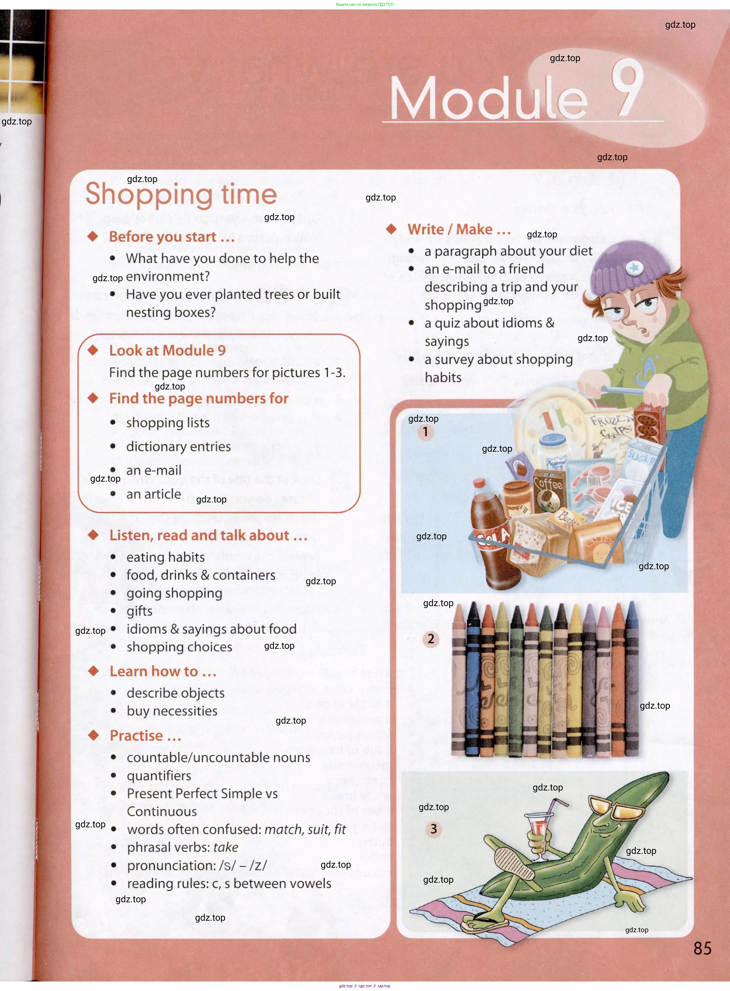 Английский язык (english), 7 класс Учебник (Student's book), авторы: Ваулина Юлия Евгеньевна (Vaulina Julia), Дули Дженни (Dooley Jenny), Подоляко Ольга Евгеньевна (Podolyako Olga), Эванс Вирджиния (Evans Virginia), издательство Просвещение, Москва, 2023, красного цвета, страница 85