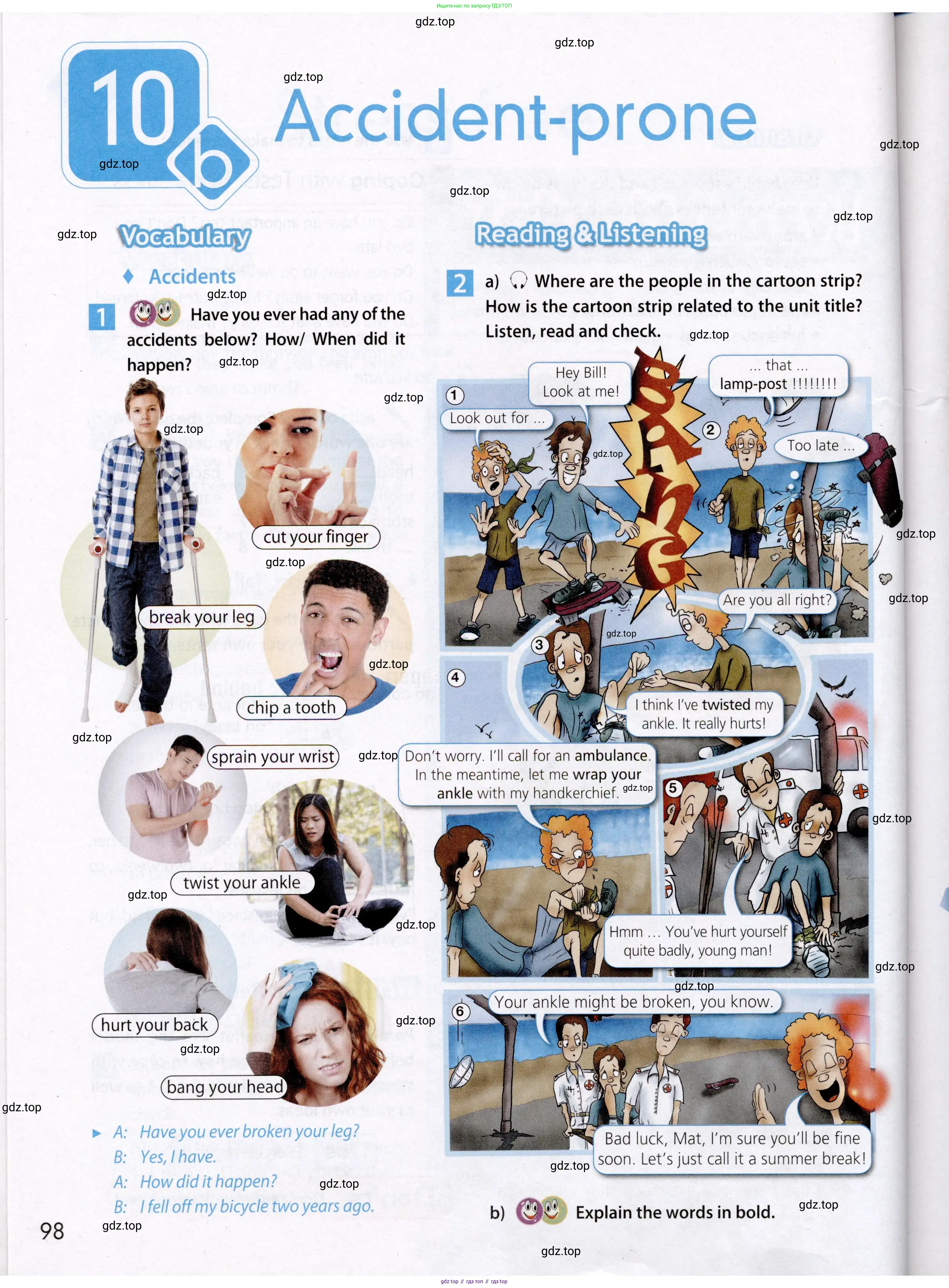 Английский язык (english), 7 класс Учебник (Student's book), авторы: Ваулина Юлия Евгеньевна (Vaulina Julia), Дули Дженни (Dooley Jenny), Подоляко Ольга Евгеньевна (Podolyako Olga), Эванс Вирджиния (Evans Virginia), издательство Просвещение, Москва, 2023, красного цвета, страница 98