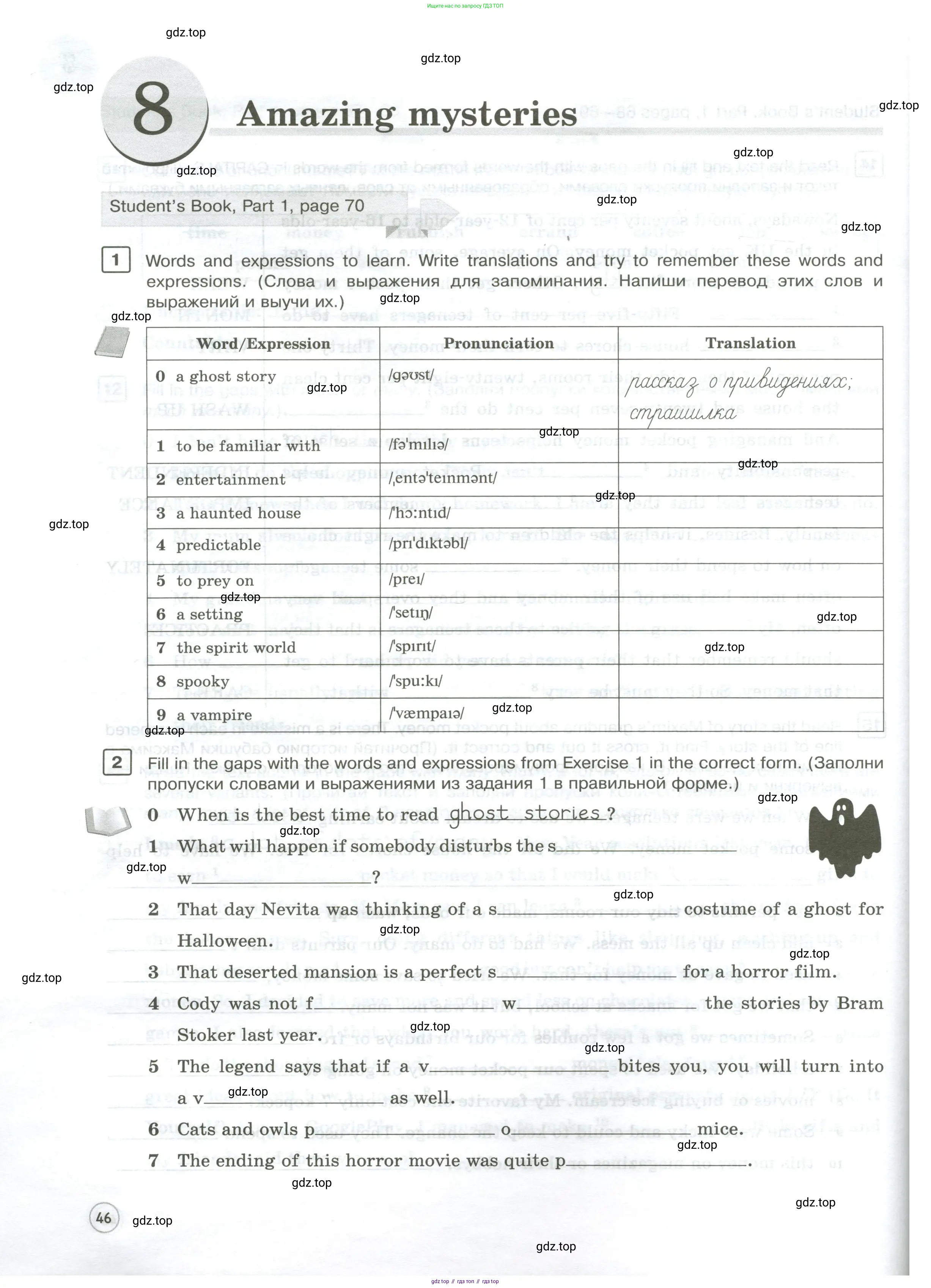 Английский язык (english), 7 класс Практикум, авторы: Вербицкая Мария Валерьевна (Verbitskaya Maria), Лубина Елена Назимовна (Lubina Elena), издательство Просвещение, Москва, 2020, страница 46