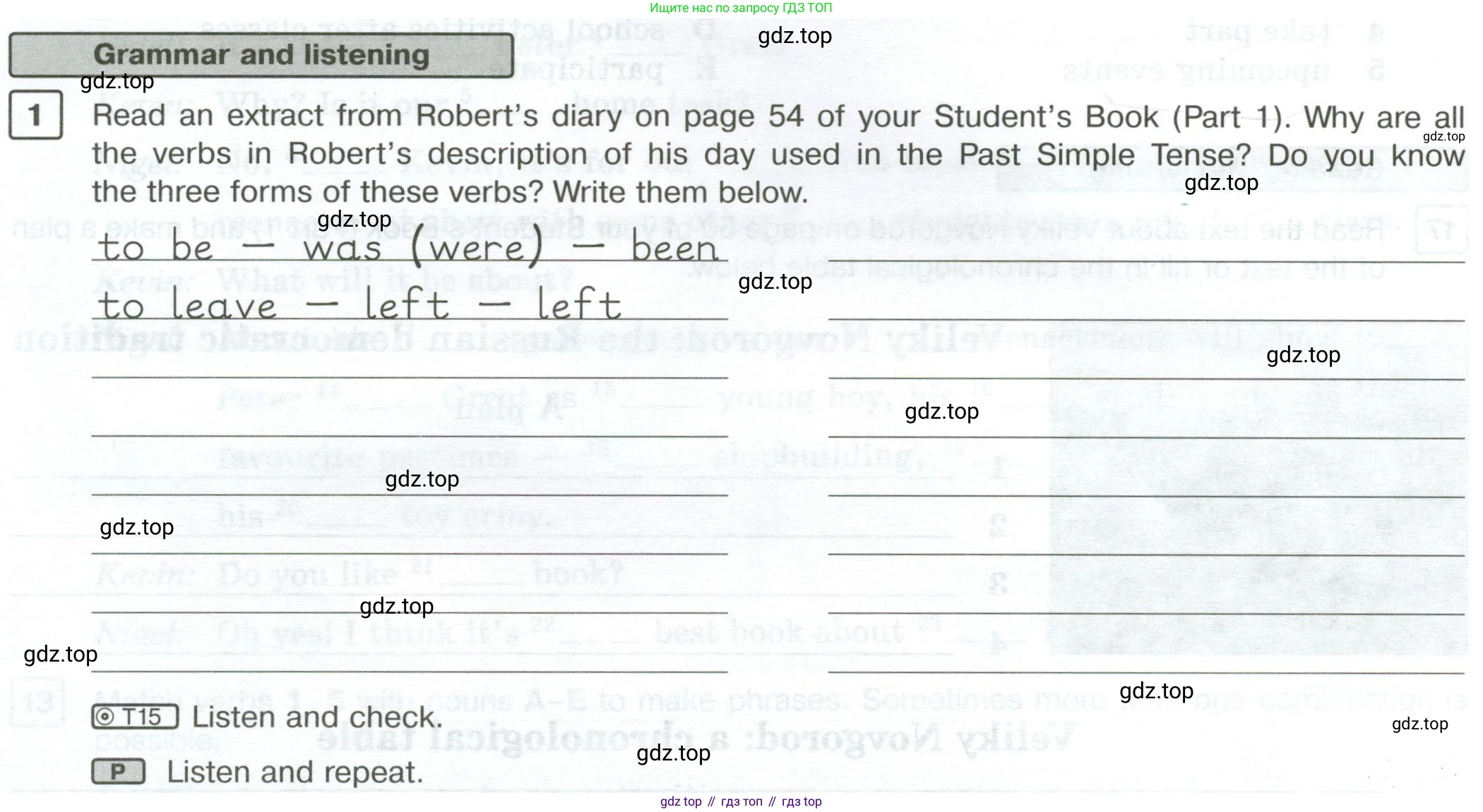 Английский язык (english), 7 класс Рабочая тетрадь (workbook), авторы: Вербицкая Мария Валерьевна (Verbitskaya Maria), Гаярделли Мариса (Gaiardelli Marisa ), Редли Пауль (Radley Paul), Миндрул Ольга Сергеевна (Mindrul Olga), издательство Просвещение, Москва, 2021, белого цвета, страница 40, номер 1, Условие