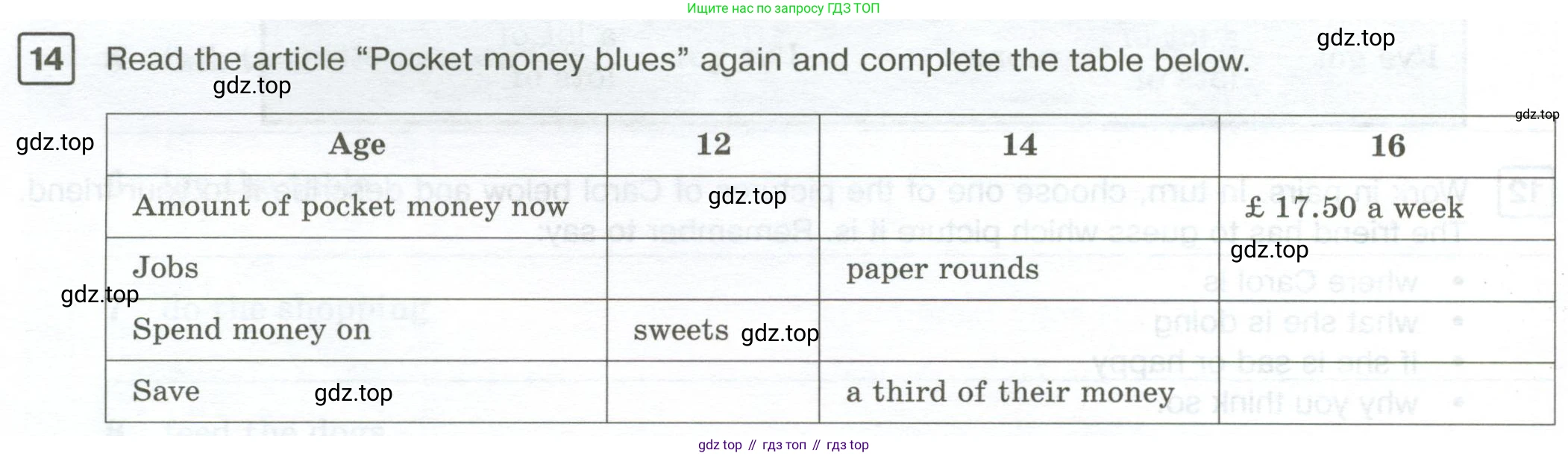 Английский язык (english), 7 класс Рабочая тетрадь (workbook), авторы: Вербицкая Мария Валерьевна (Verbitskaya Maria), Гаярделли Мариса (Gaiardelli Marisa ), Редли Пауль (Radley Paul), Миндрул Ольга Сергеевна (Mindrul Olga), издательство Просвещение, Москва, 2021, белого цвета, страница 52, номер 14, Условие