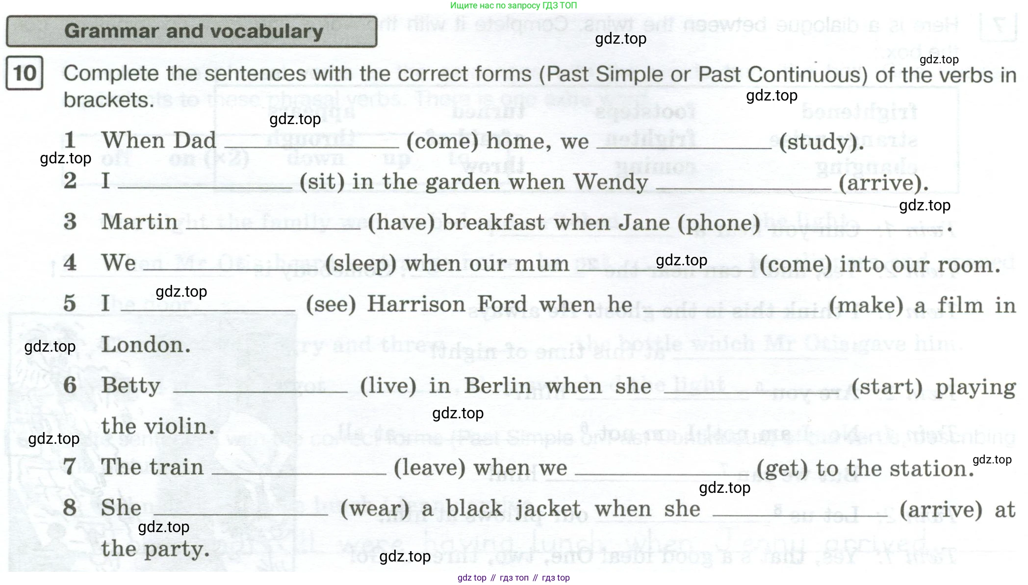 Английский язык (english), 7 класс Рабочая тетрадь (workbook), авторы: Вербицкая Мария Валерьевна (Verbitskaya Maria), Гаярделли Мариса (Gaiardelli Marisa ), Редли Пауль (Radley Paul), Миндрул Ольга Сергеевна (Mindrul Olga), издательство Просвещение, Москва, 2021, белого цвета, страница 56, номер 10, Условие