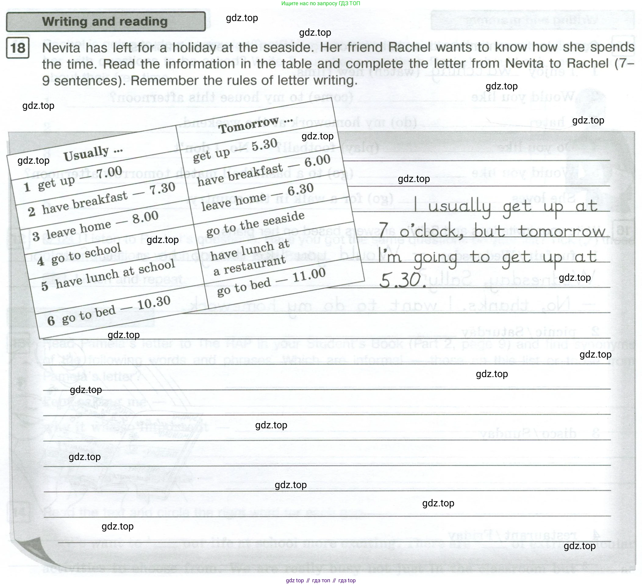 Английский язык (english), 7 класс Рабочая тетрадь (workbook), авторы: Вербицкая Мария Валерьевна (Verbitskaya Maria), Гаярделли Мариса (Gaiardelli Marisa ), Редли Пауль (Radley Paul), Миндрул Ольга Сергеевна (Mindrul Olga), издательство Просвещение, Москва, 2021, белого цвета, страница 66, номер 18, Условие