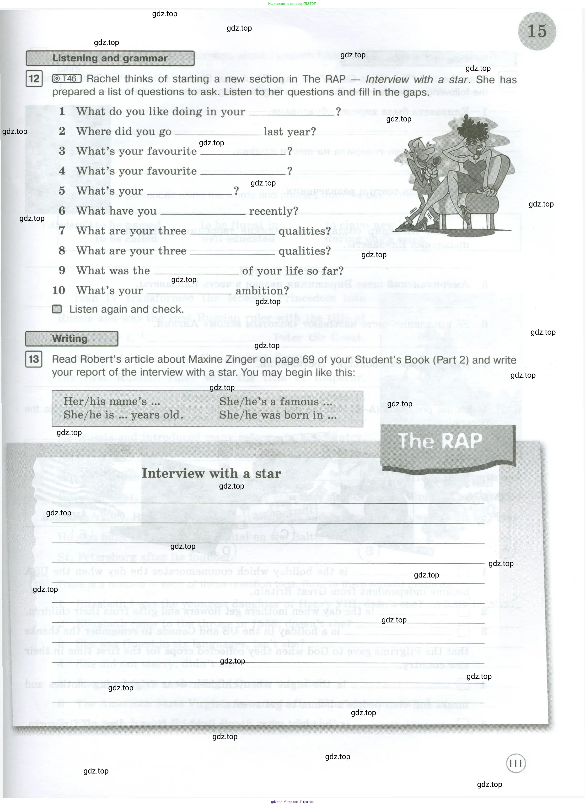 Английский язык (english), 7 класс Рабочая тетрадь (workbook), авторы: Вербицкая Мария Валерьевна (Verbitskaya Maria), Гаярделли Мариса (Gaiardelli Marisa ), Редли Пауль (Radley Paul), Миндрул Ольга Сергеевна (Mindrul Olga), издательство Просвещение, Москва, 2021, белого цвета, страница 111