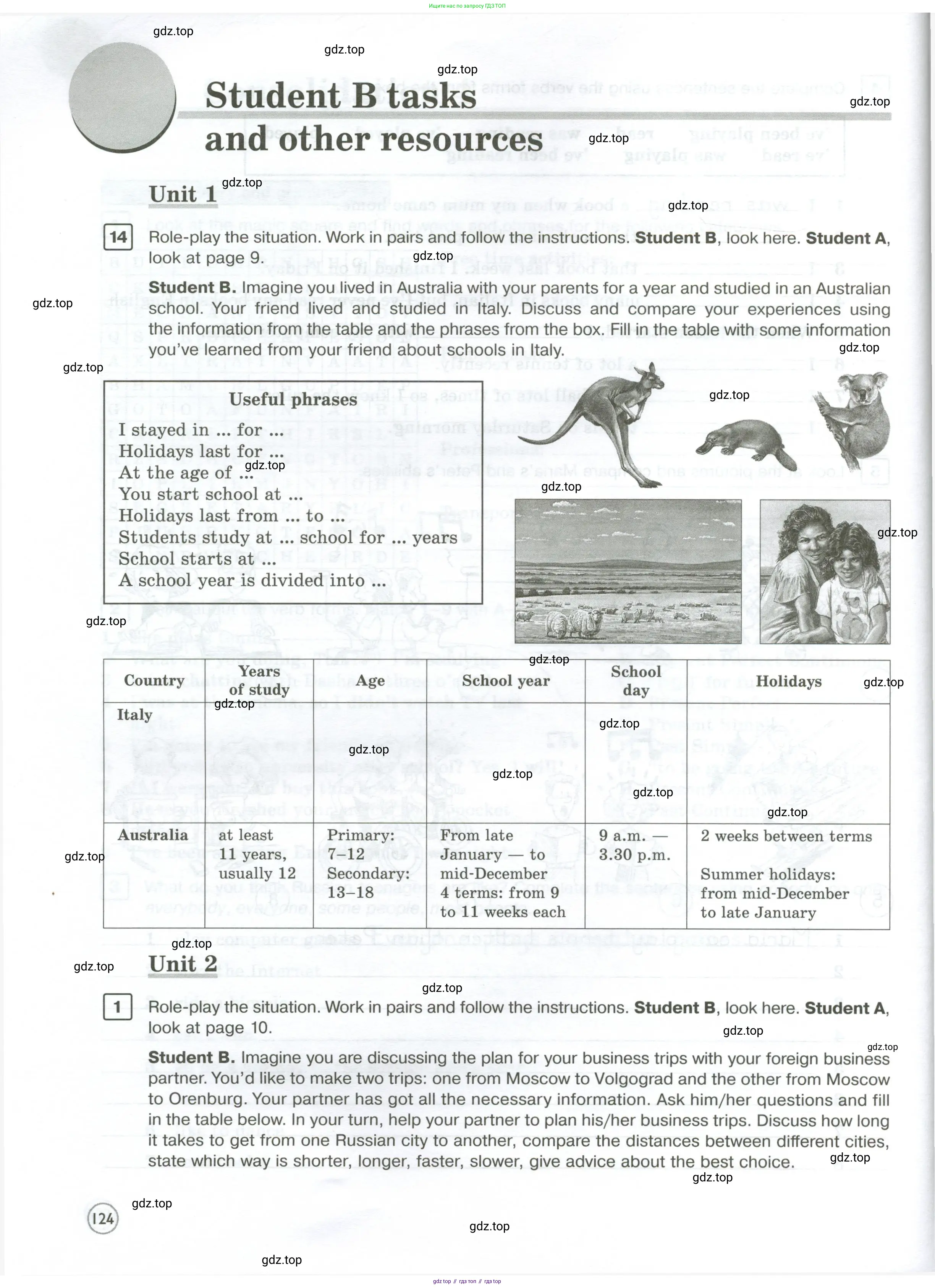Английский язык (english), 7 класс Рабочая тетрадь (workbook), авторы: Вербицкая Мария Валерьевна (Verbitskaya Maria), Гаярделли Мариса (Gaiardelli Marisa ), Редли Пауль (Radley Paul), Миндрул Ольга Сергеевна (Mindrul Olga), издательство Просвещение, Москва, 2021, белого цвета, страница 124