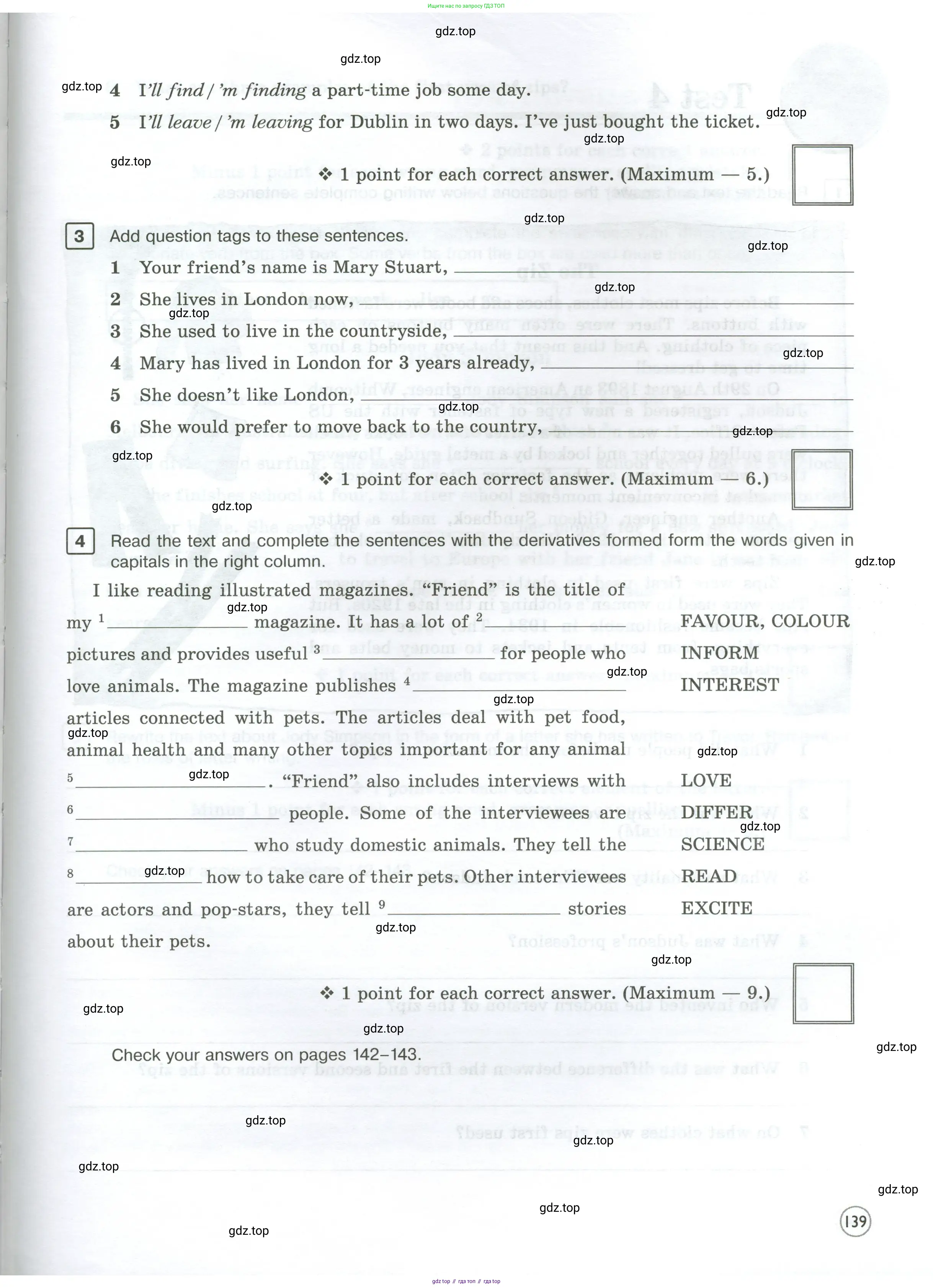Английский язык (english), 7 класс Рабочая тетрадь (workbook), авторы: Вербицкая Мария Валерьевна (Verbitskaya Maria), Гаярделли Мариса (Gaiardelli Marisa ), Редли Пауль (Radley Paul), Миндрул Ольга Сергеевна (Mindrul Olga), издательство Просвещение, Москва, 2021, белого цвета, страница 139