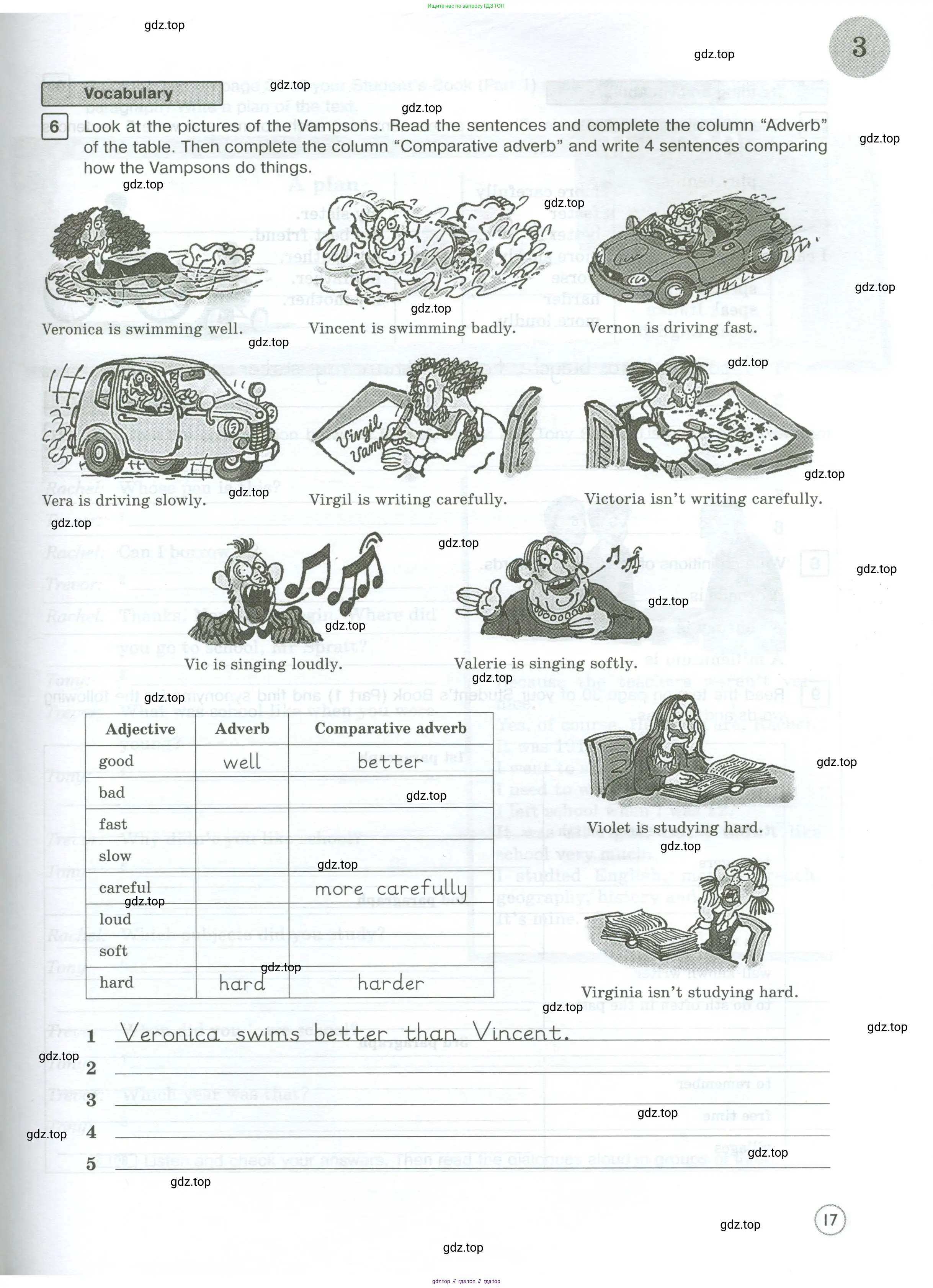 Английский язык (english), 7 класс Рабочая тетрадь (workbook), авторы: Вербицкая Мария Валерьевна (Verbitskaya Maria), Гаярделли Мариса (Gaiardelli Marisa ), Редли Пауль (Radley Paul), Миндрул Ольга Сергеевна (Mindrul Olga), издательство Просвещение, Москва, 2021, белого цвета, страница 17