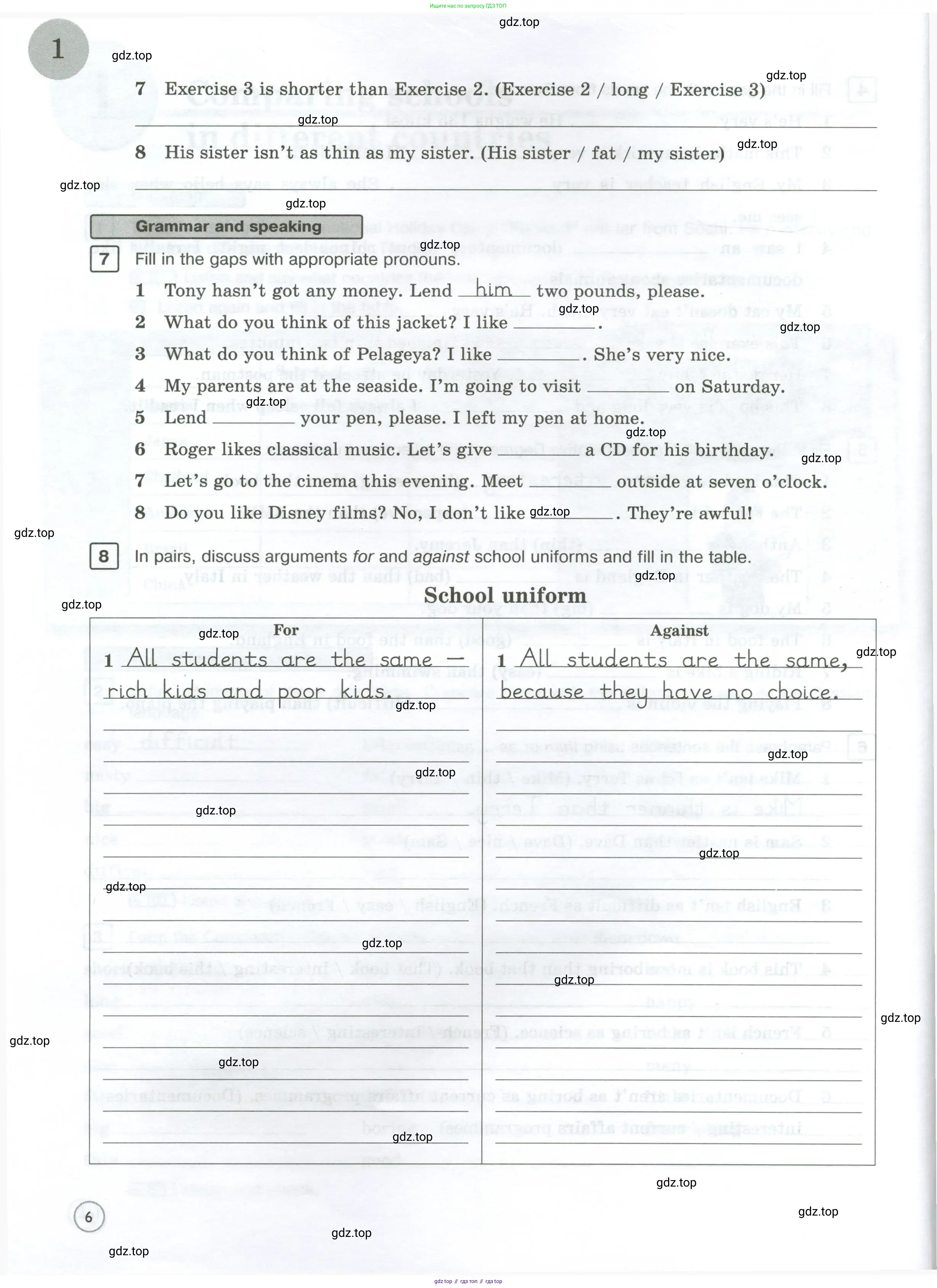 Английский язык (english), 7 класс Рабочая тетрадь (workbook), авторы: Вербицкая Мария Валерьевна (Verbitskaya Maria), Гаярделли Мариса (Gaiardelli Marisa ), Редли Пауль (Radley Paul), Миндрул Ольга Сергеевна (Mindrul Olga), издательство Просвещение, Москва, 2021, белого цвета, страница 6