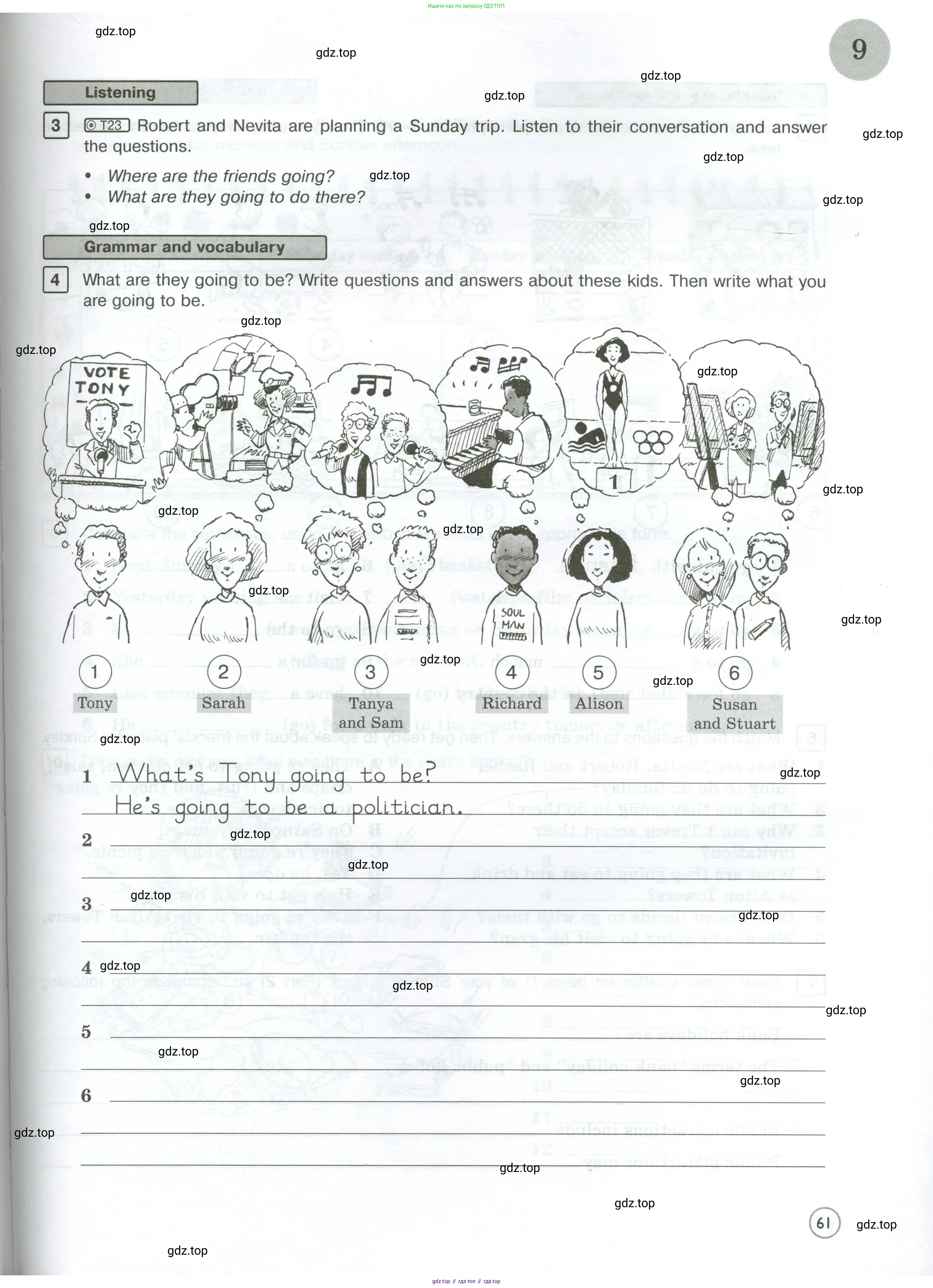 Английский язык (english), 7 класс Рабочая тетрадь (workbook), авторы: Вербицкая Мария Валерьевна (Verbitskaya Maria), Гаярделли Мариса (Gaiardelli Marisa ), Редли Пауль (Radley Paul), Миндрул Ольга Сергеевна (Mindrul Olga), издательство Просвещение, Москва, 2021, белого цвета, страница 61