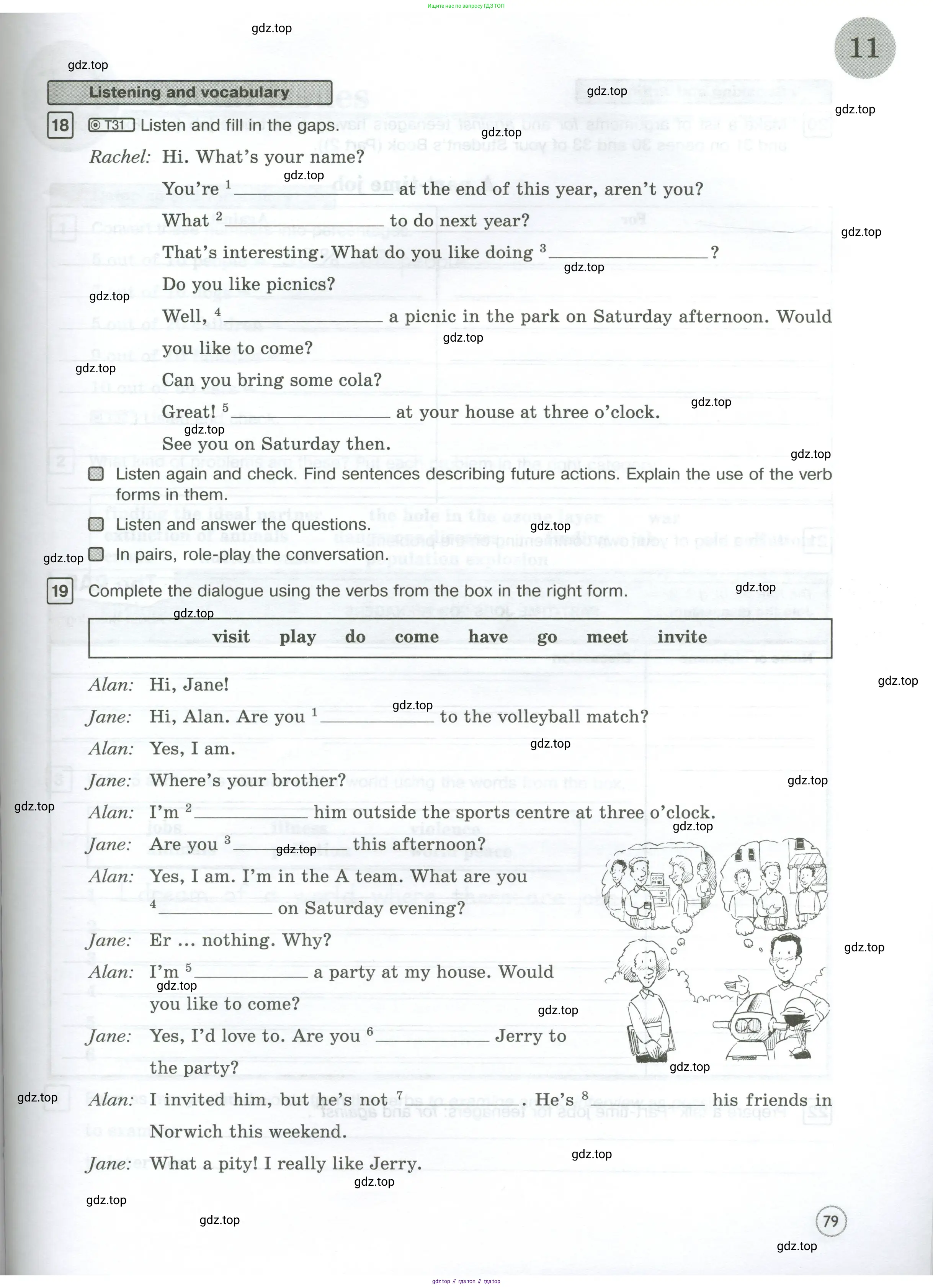 Английский язык (english), 7 класс Рабочая тетрадь (workbook), авторы: Вербицкая Мария Валерьевна (Verbitskaya Maria), Гаярделли Мариса (Gaiardelli Marisa ), Редли Пауль (Radley Paul), Миндрул Ольга Сергеевна (Mindrul Olga), издательство Просвещение, Москва, 2021, белого цвета, страница 79