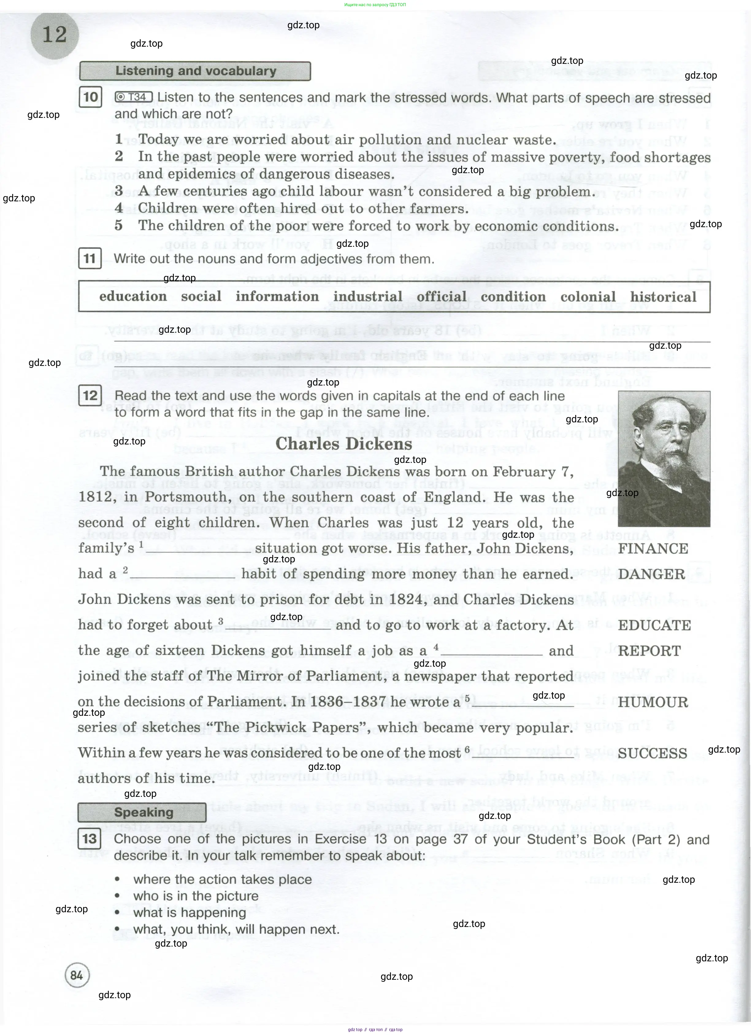 Английский язык (english), 7 класс Рабочая тетрадь (workbook), авторы: Вербицкая Мария Валерьевна (Verbitskaya Maria), Гаярделли Мариса (Gaiardelli Marisa ), Редли Пауль (Radley Paul), Миндрул Ольга Сергеевна (Mindrul Olga), издательство Просвещение, Москва, 2021, белого цвета, страница 84