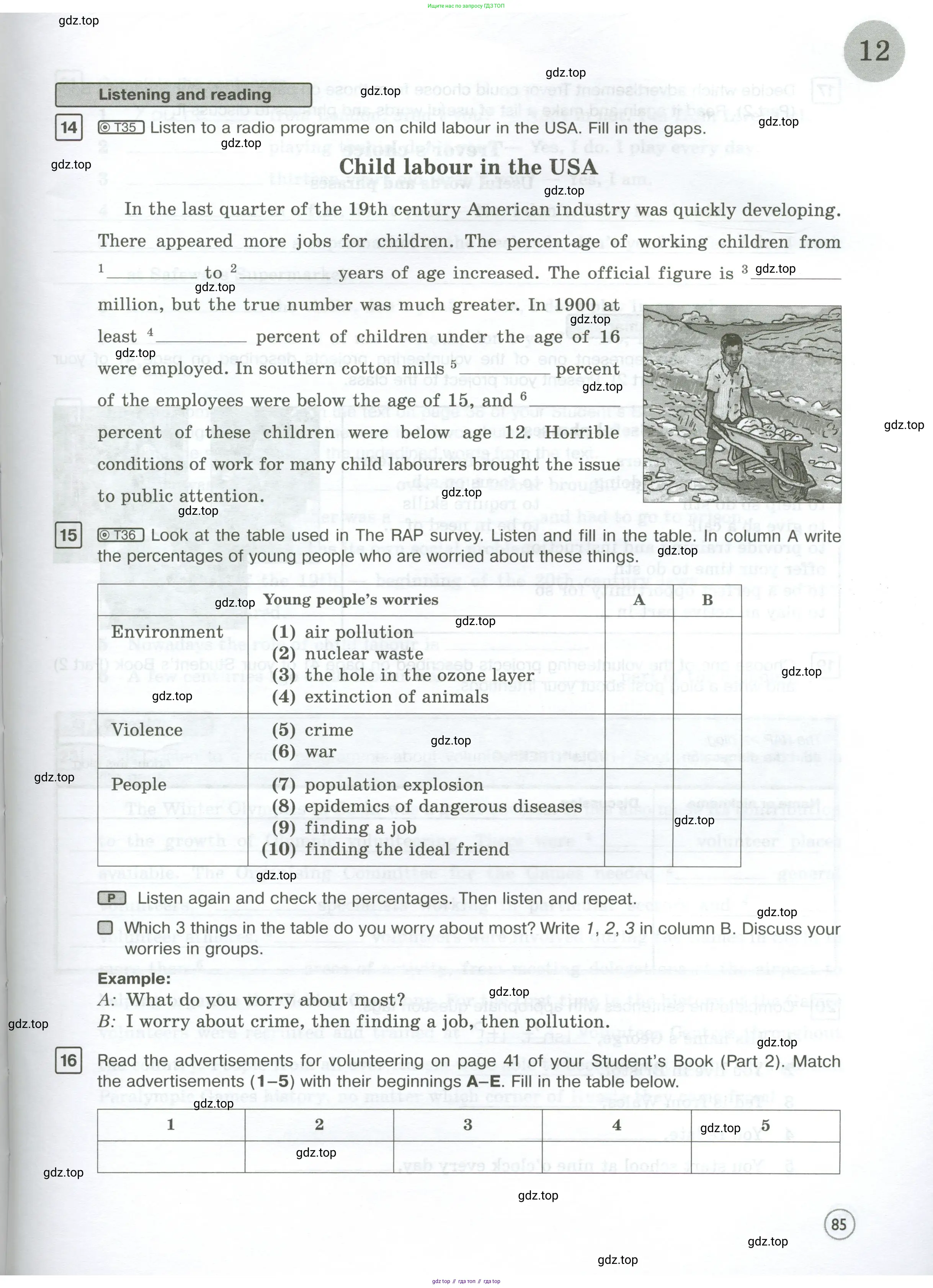 Английский язык (english), 7 класс Рабочая тетрадь (workbook), авторы: Вербицкая Мария Валерьевна (Verbitskaya Maria), Гаярделли Мариса (Gaiardelli Marisa ), Редли Пауль (Radley Paul), Миндрул Ольга Сергеевна (Mindrul Olga), издательство Просвещение, Москва, 2021, белого цвета, страница 85