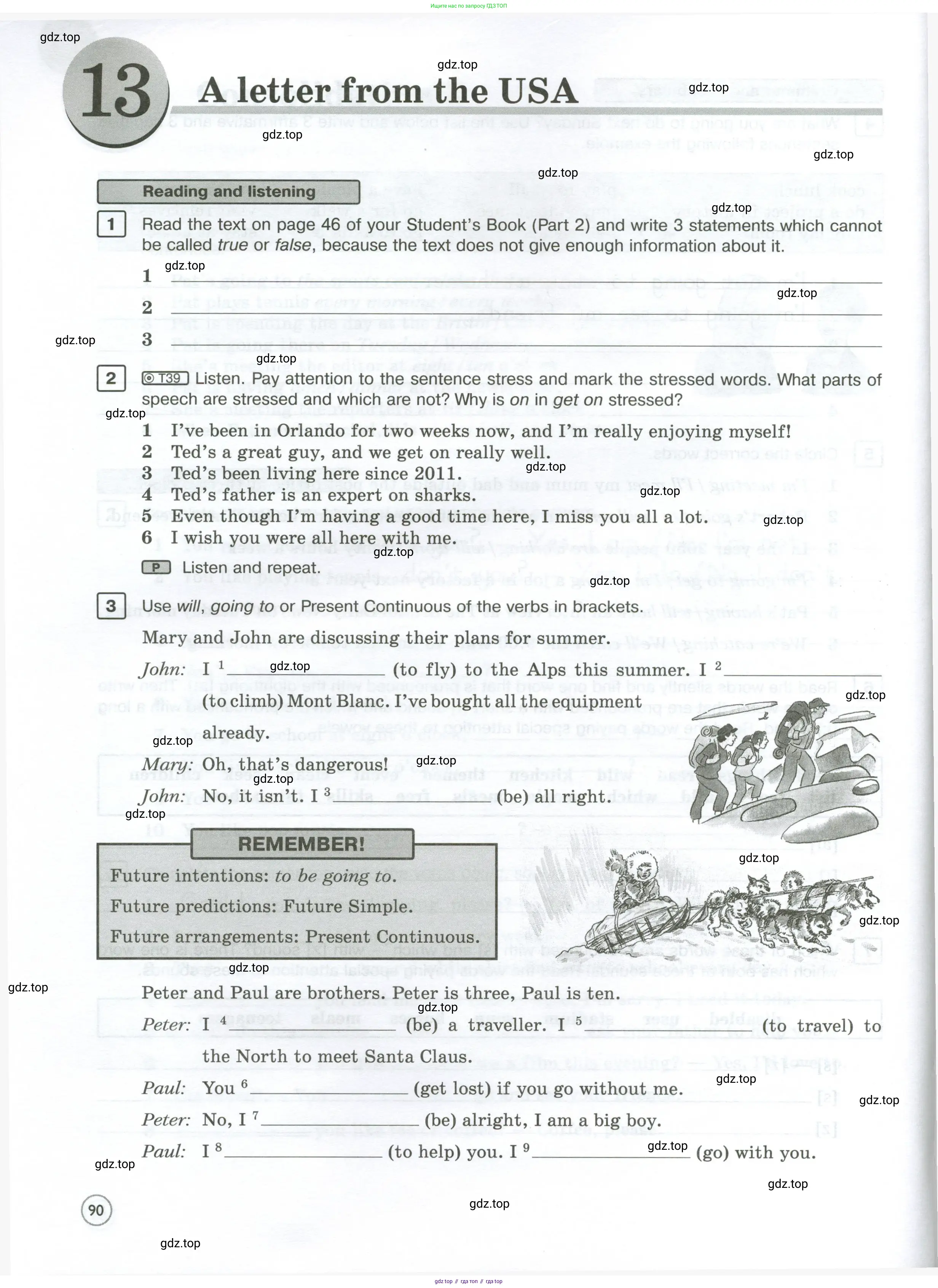 Английский язык (english), 7 класс Рабочая тетрадь (workbook), авторы: Вербицкая Мария Валерьевна (Verbitskaya Maria), Гаярделли Мариса (Gaiardelli Marisa ), Редли Пауль (Radley Paul), Миндрул Ольга Сергеевна (Mindrul Olga), издательство Просвещение, Москва, 2021, белого цвета, страница 90