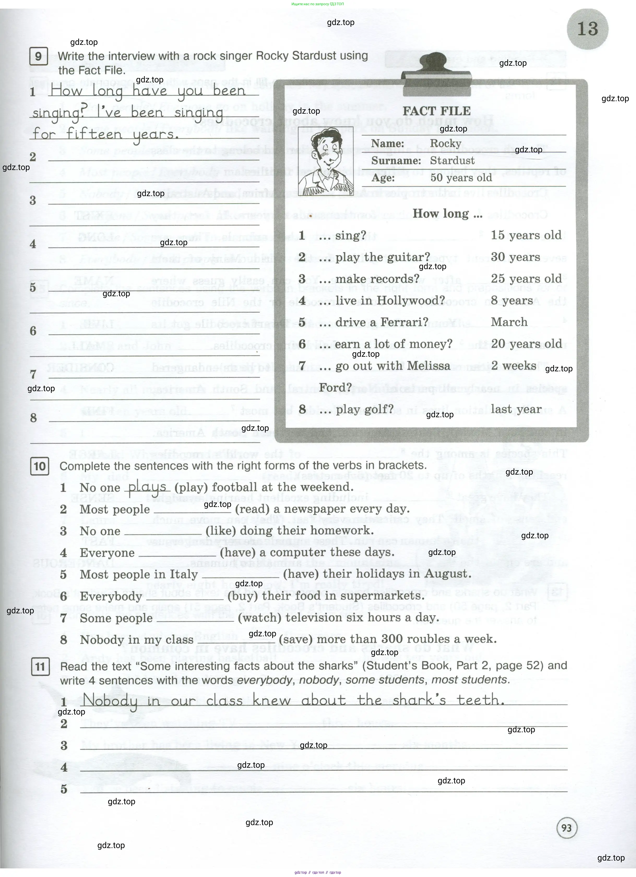 Английский язык (english), 7 класс Рабочая тетрадь (workbook), авторы: Вербицкая Мария Валерьевна (Verbitskaya Maria), Гаярделли Мариса (Gaiardelli Marisa ), Редли Пауль (Radley Paul), Миндрул Ольга Сергеевна (Mindrul Olga), издательство Просвещение, Москва, 2021, белого цвета, страница 93