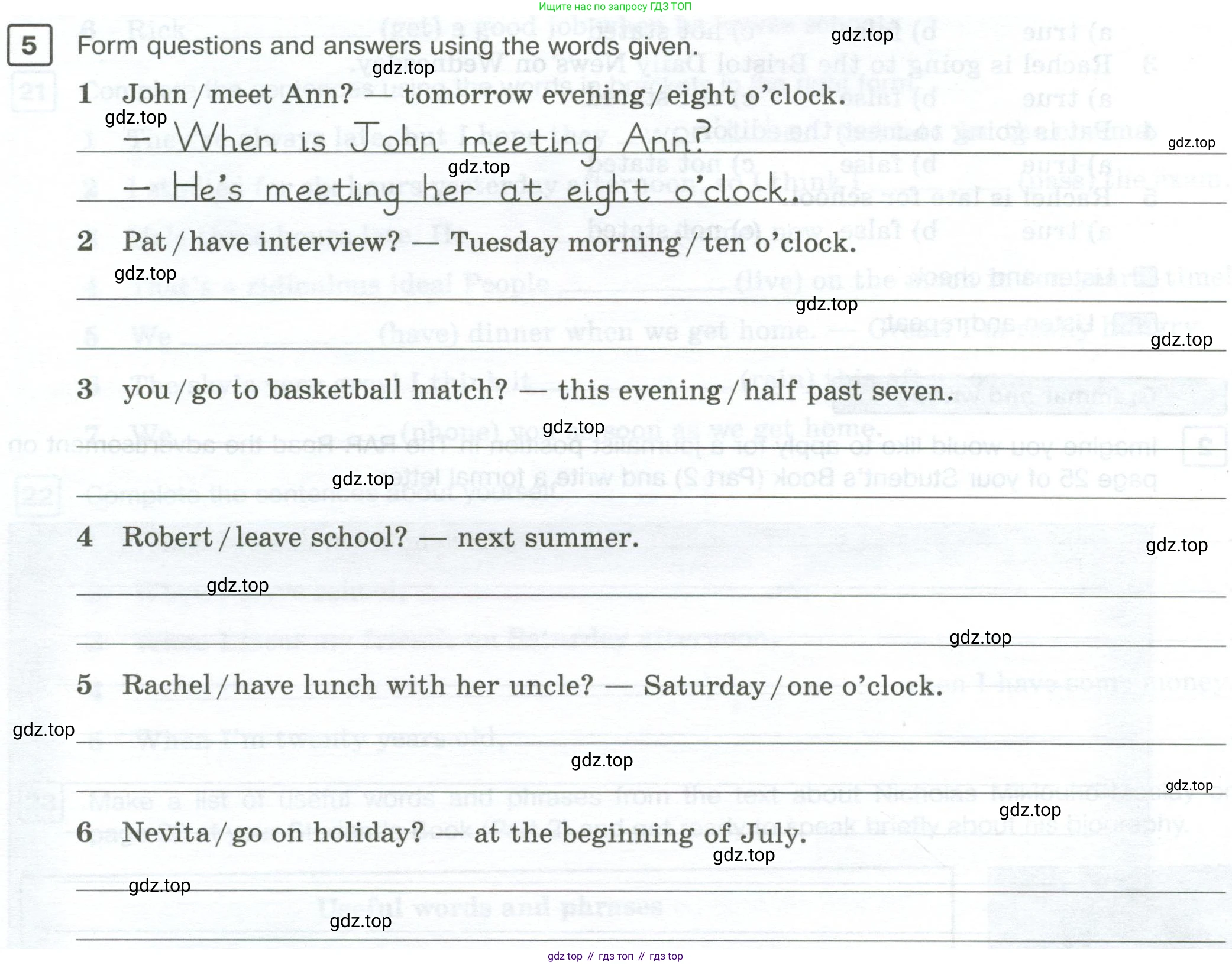 Английский язык (english), 7 класс Рабочая тетрадь (workbook), авторы: Вербицкая Мария Валерьевна (Verbitskaya Maria), Гаярделли Мариса (Gaiardelli Marisa ), Редли Пауль (Radley Paul), Миндрул Ольга Сергеевна (Mindrul Olga), издательство Просвещение, Москва, 2021, белого цвета, страница 74, номер 5, Условие
