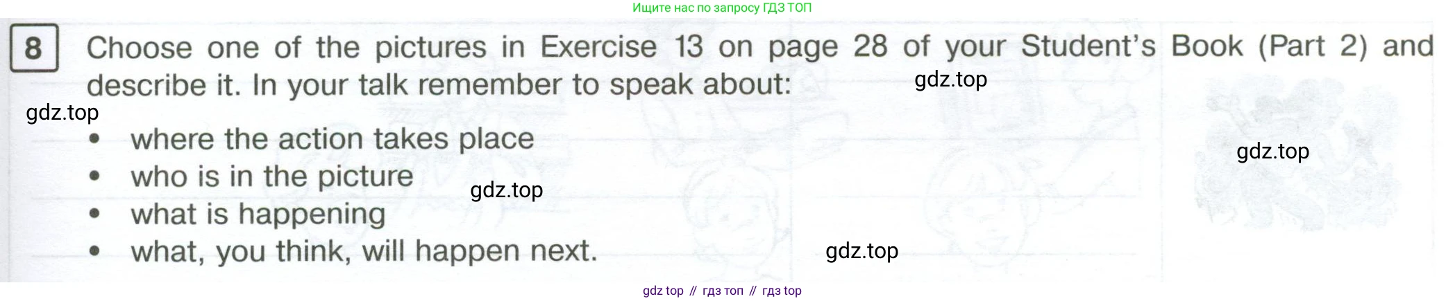 Английский язык (english), 7 класс Рабочая тетрадь (workbook), авторы: Вербицкая Мария Валерьевна (Verbitskaya Maria), Гаярделли Мариса (Gaiardelli Marisa ), Редли Пауль (Radley Paul), Миндрул Ольга Сергеевна (Mindrul Olga), издательство Просвещение, Москва, 2021, белого цвета, страница 75, номер 8, Условие