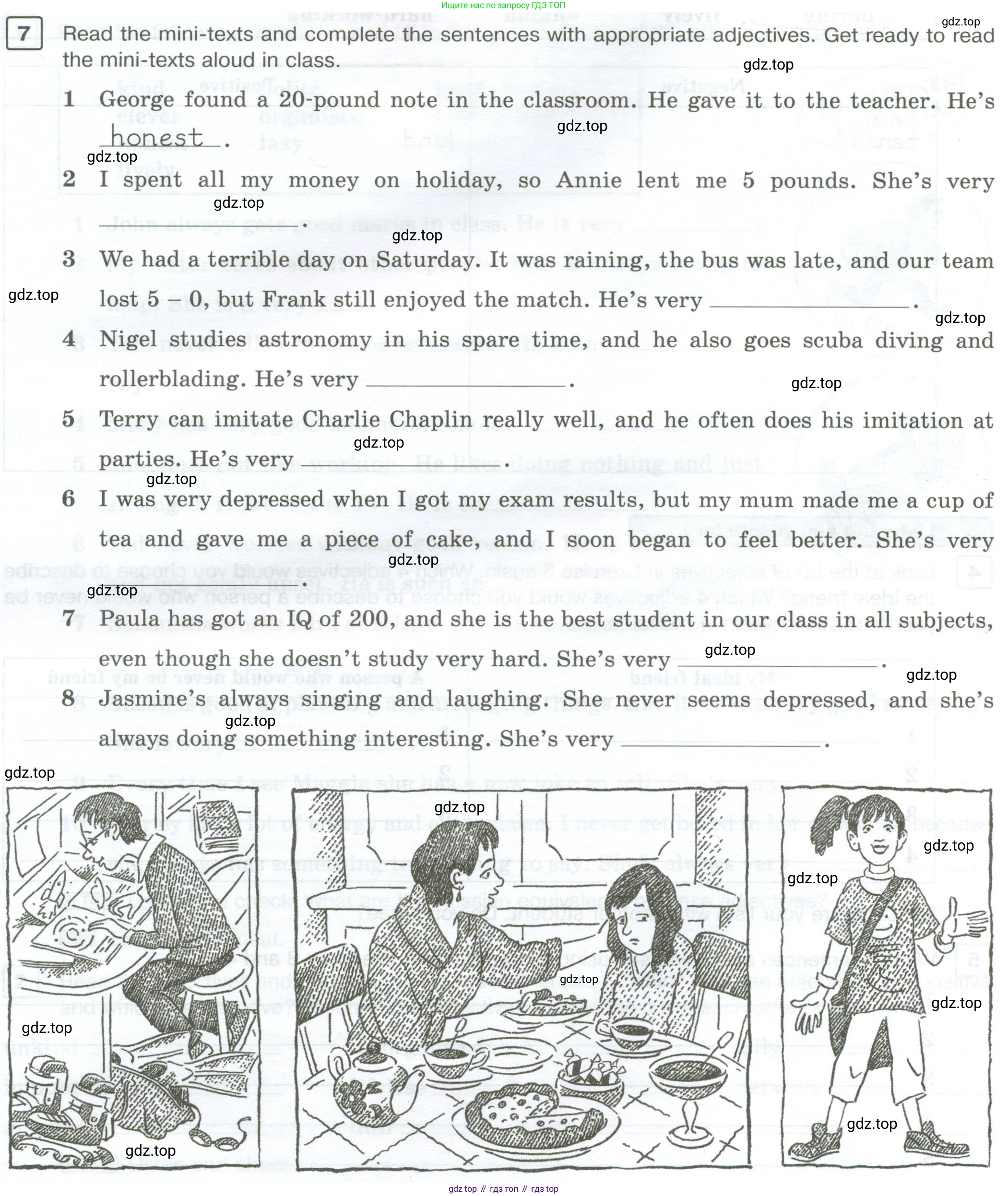 Английский язык (english), 7 класс Рабочая тетрадь (workbook), авторы: Вербицкая Мария Валерьевна (Verbitskaya Maria), Гаярделли Мариса (Gaiardelli Marisa ), Редли Пауль (Radley Paul), Миндрул Ольга Сергеевна (Mindrul Olga), издательство Просвещение, Москва, 2021, белого цвета, страница 108, номер 7, Условие
