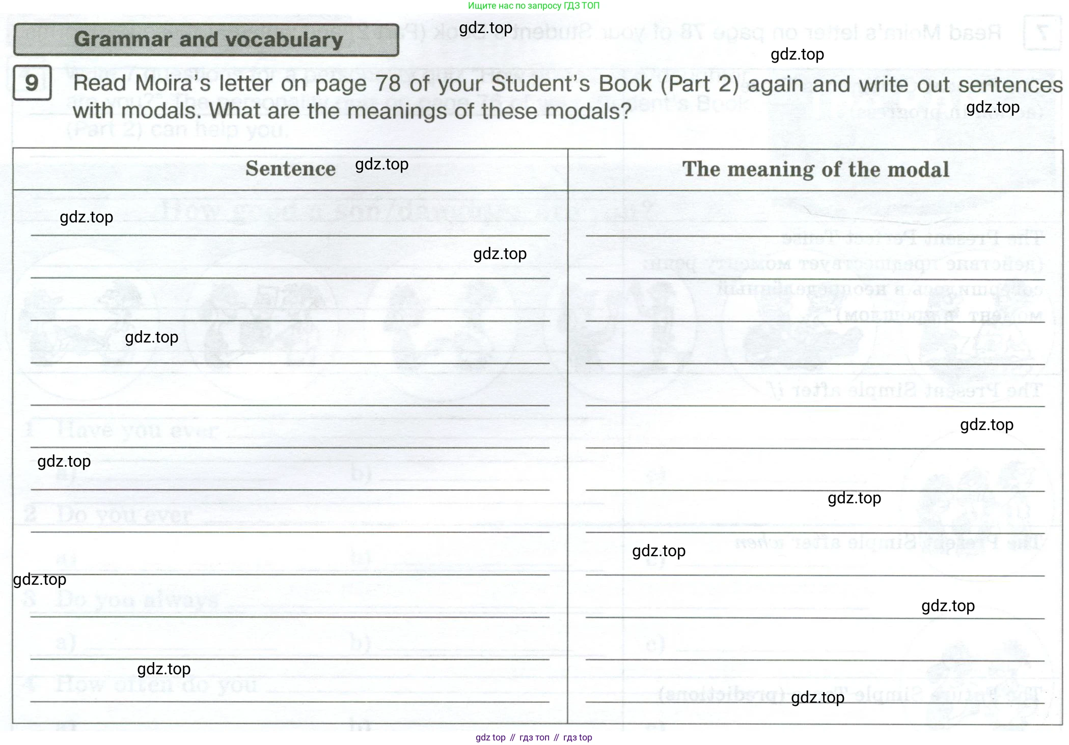 Английский язык (english), 7 класс Рабочая тетрадь (workbook), авторы: Вербицкая Мария Валерьевна (Verbitskaya Maria), Гаярделли Мариса (Gaiardelli Marisa ), Редли Пауль (Radley Paul), Миндрул Ольга Сергеевна (Mindrul Olga), издательство Просвещение, Москва, 2021, белого цвета, страница 118, номер 9, Условие
