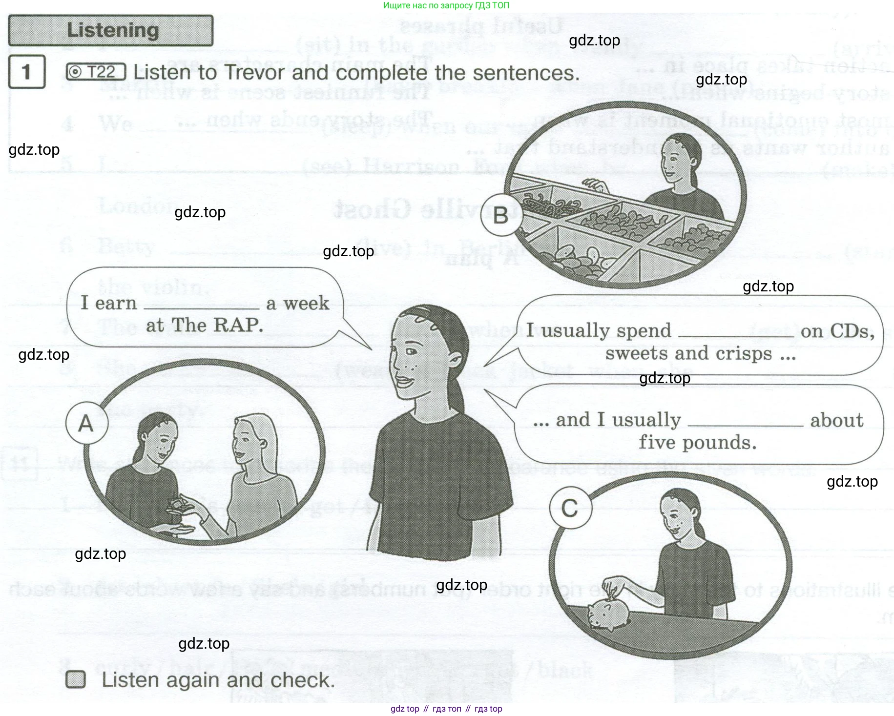 Английский язык (english), 7 класс Рабочая тетрадь (workbook), авторы: Вербицкая Мария Валерьевна (Verbitskaya Maria), Гаярделли Мариса (Gaiardelli Marisa ), Редли Пауль (Radley Paul), Миндрул Ольга Сергеевна (Mindrul Olga), издательство Просвещение, Москва, 2021, белого цвета, страница 58, номер 1, Условие