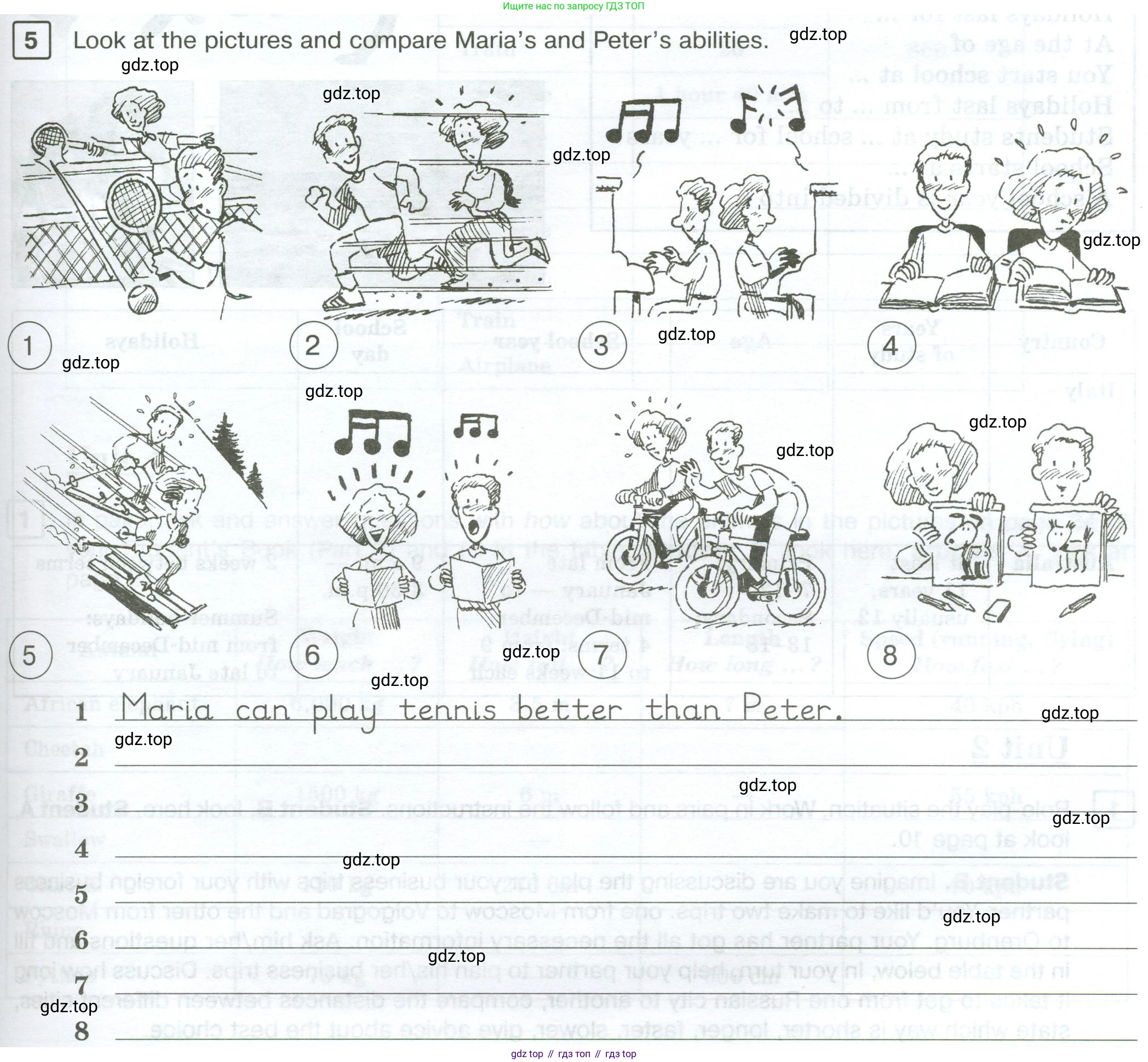 Английский язык (english), 7 класс Рабочая тетрадь (workbook), авторы: Вербицкая Мария Валерьевна (Verbitskaya Maria), Гаярделли Мариса (Gaiardelli Marisa ), Редли Пауль (Radley Paul), Миндрул Ольга Сергеевна (Mindrul Olga), издательство Просвещение, Москва, 2021, белого цвета, страница 123, номер 5, Условие