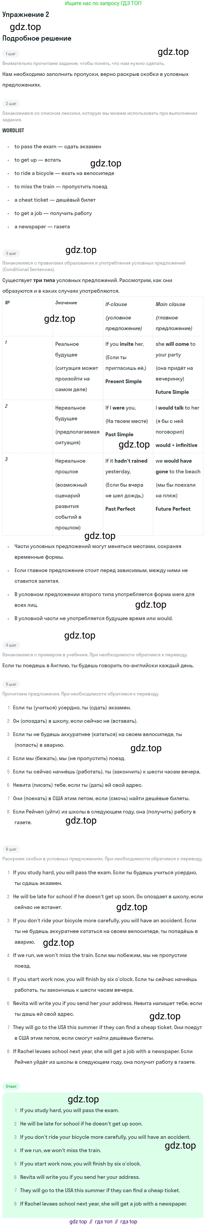 Английский язык (english), 7 класс Рабочая тетрадь (workbook), авторы: Вербицкая Мария Валерьевна (Verbitskaya Maria), Гаярделли Мариса (Gaiardelli Marisa ), Редли Пауль (Radley Paul), Миндрул Ольга Сергеевна (Mindrul Olga), издательство Просвещение, Москва, 2021, белого цвета, страница 58, номер 2, Решение