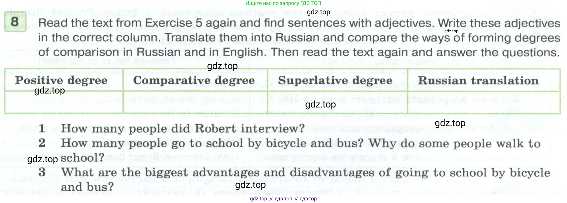 Английский язык (english), 7 класс Учебник (Student's book), авторы: Вербицкая Мария Валерьевна (Verbitskaya Maria), Гаярделли Мариса (Gaiardelli Marisa ), Редли Пауль (Radley Paul), Миндрул Ольга Сергеевна (Mindrul Olga), Савчук Лариса Олеговна (Savchuk Larisa), издательство Просвещение, Москва, 2019, белого цвета, Часть ( Part) 1, страница 21, номер 8, Условие