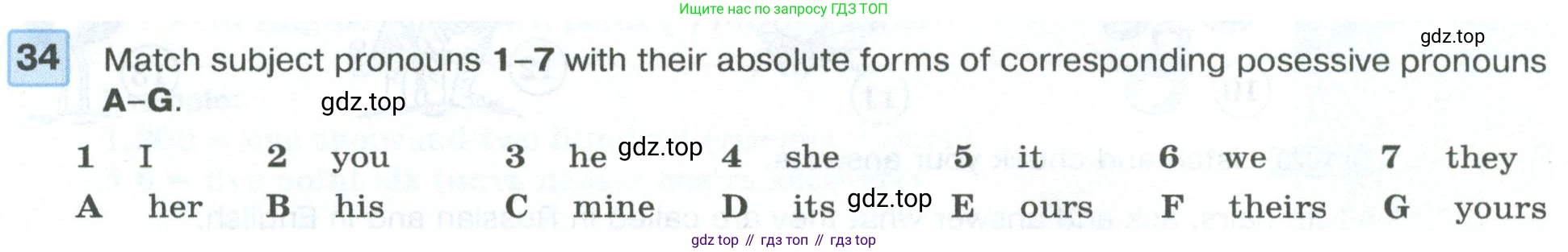 Английский язык (english), 7 класс Учебник (Student's book), авторы: Вербицкая Мария Валерьевна (Verbitskaya Maria), Гаярделли Мариса (Gaiardelli Marisa ), Редли Пауль (Radley Paul), Миндрул Ольга Сергеевна (Mindrul Olga), Савчук Лариса Олеговна (Savchuk Larisa), издательство Просвещение, Москва, 2019, белого цвета, Часть ( Part) 1, страница 33, номер 34, Условие