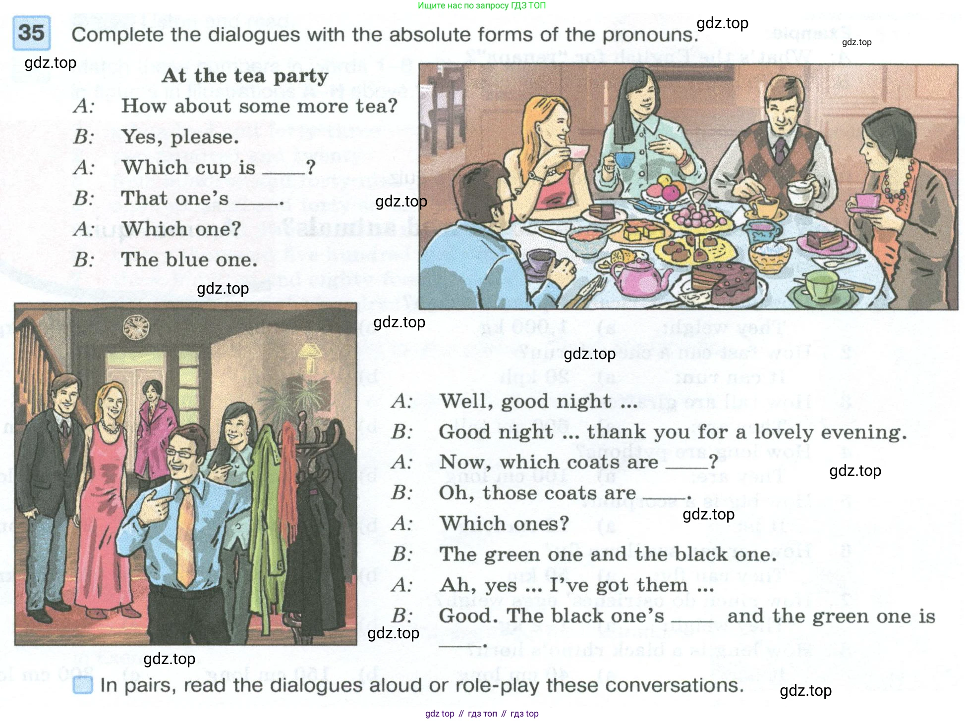 Английский язык (english), 7 класс Учебник (Student's book), авторы: Вербицкая Мария Валерьевна (Verbitskaya Maria), Гаярделли Мариса (Gaiardelli Marisa ), Редли Пауль (Radley Paul), Миндрул Ольга Сергеевна (Mindrul Olga), Савчук Лариса Олеговна (Savchuk Larisa), издательство Просвещение, Москва, 2019, белого цвета, Часть ( Part) 1, страница 33, номер 35, Условие