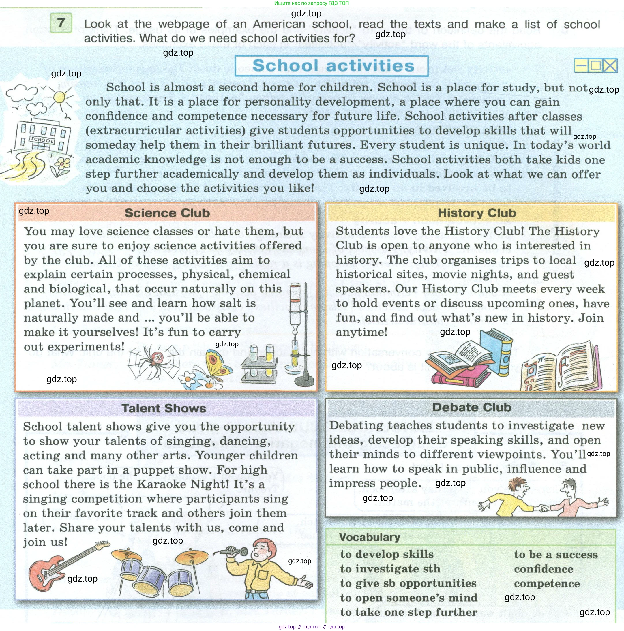 Английский язык (english), 7 класс Учебник (Student's book), авторы: Вербицкая Мария Валерьевна (Verbitskaya Maria), Гаярделли Мариса (Gaiardelli Marisa ), Редли Пауль (Radley Paul), Миндрул Ольга Сергеевна (Mindrul Olga), Савчук Лариса Олеговна (Savchuk Larisa), издательство Просвещение, Москва, 2019, белого цвета, Часть ( Part) 1, страница 48, номер 7, Условие