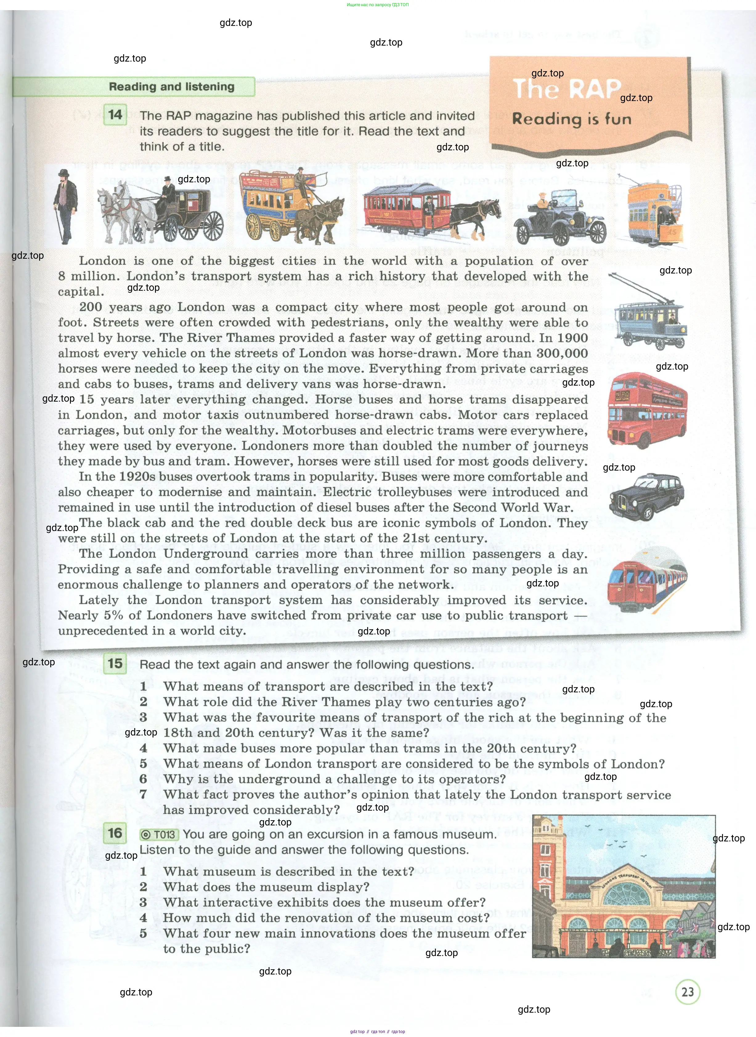 Английский язык (english), 7 класс Учебник (Student's book), авторы: Вербицкая Мария Валерьевна (Verbitskaya Maria), Гаярделли Мариса (Gaiardelli Marisa ), Редли Пауль (Radley Paul), Миндрул Ольга Сергеевна (Mindrul Olga), Савчук Лариса Олеговна (Savchuk Larisa), издательство Просвещение, Москва, 2019, белого цвета, Часть ( Part) 1, страница 23