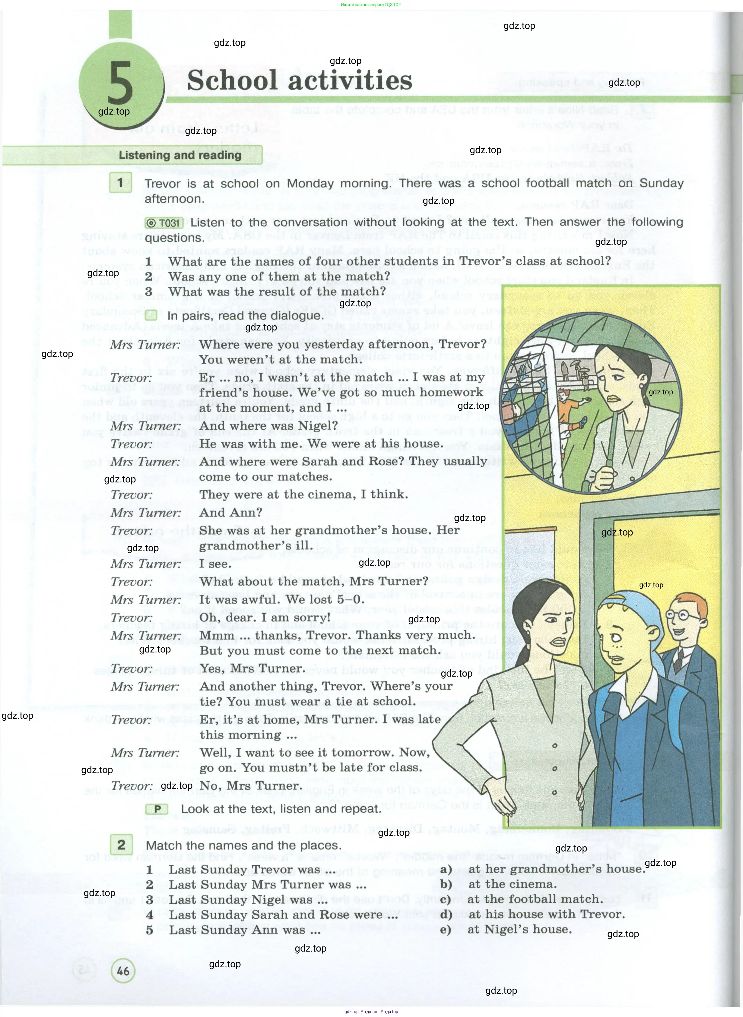 Английский язык (english), 7 класс Учебник (Student's book), авторы: Вербицкая Мария Валерьевна (Verbitskaya Maria), Гаярделли Мариса (Gaiardelli Marisa ), Редли Пауль (Radley Paul), Миндрул Ольга Сергеевна (Mindrul Olga), Савчук Лариса Олеговна (Savchuk Larisa), издательство Просвещение, Москва, 2019, белого цвета, Часть ( Part) 1, страница 46