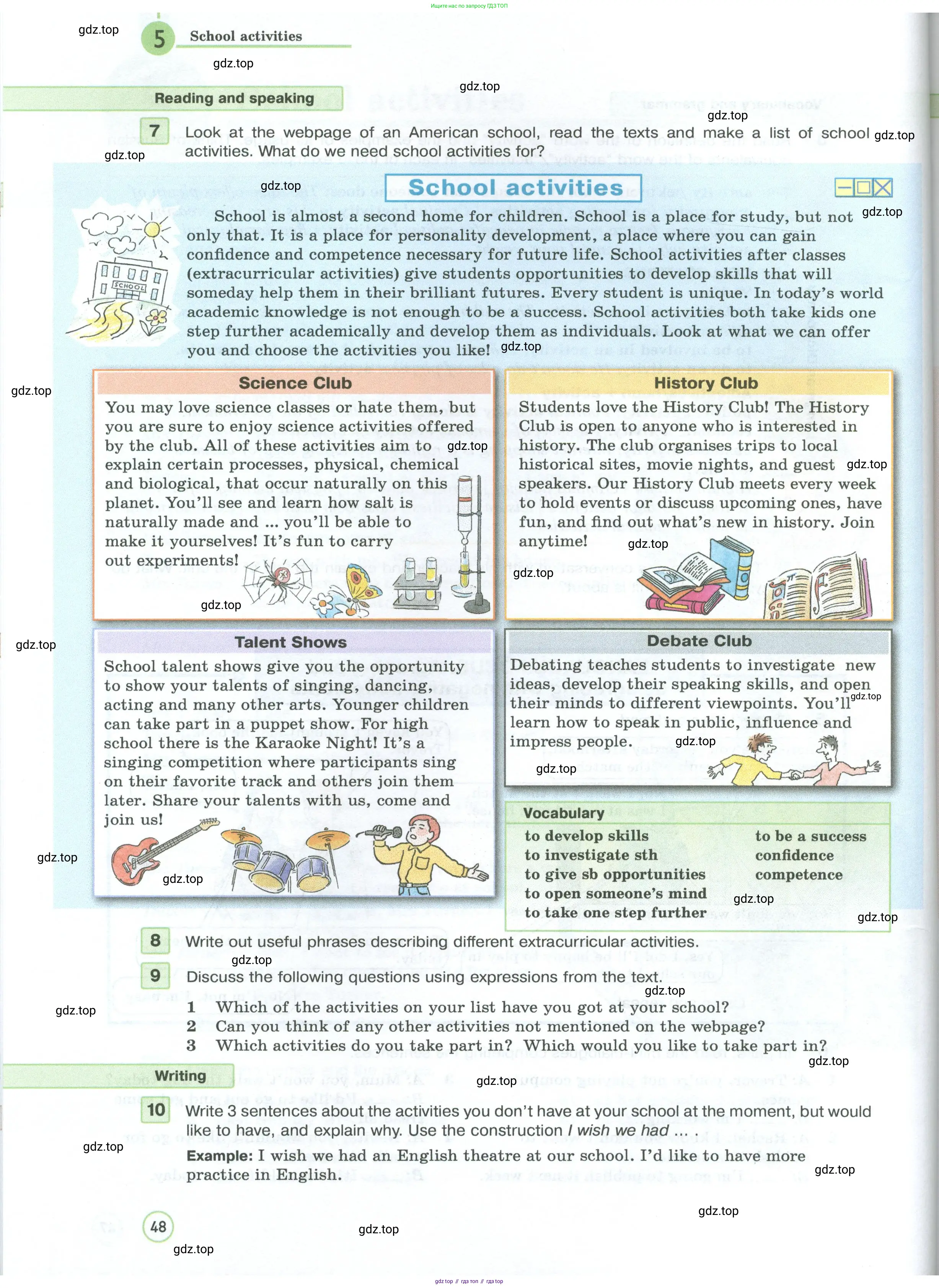 Английский язык (english), 7 класс Учебник (Student's book), авторы: Вербицкая Мария Валерьевна (Verbitskaya Maria), Гаярделли Мариса (Gaiardelli Marisa ), Редли Пауль (Radley Paul), Миндрул Ольга Сергеевна (Mindrul Olga), Савчук Лариса Олеговна (Savchuk Larisa), издательство Просвещение, Москва, 2019, белого цвета, Часть ( Part) 1, страница 48