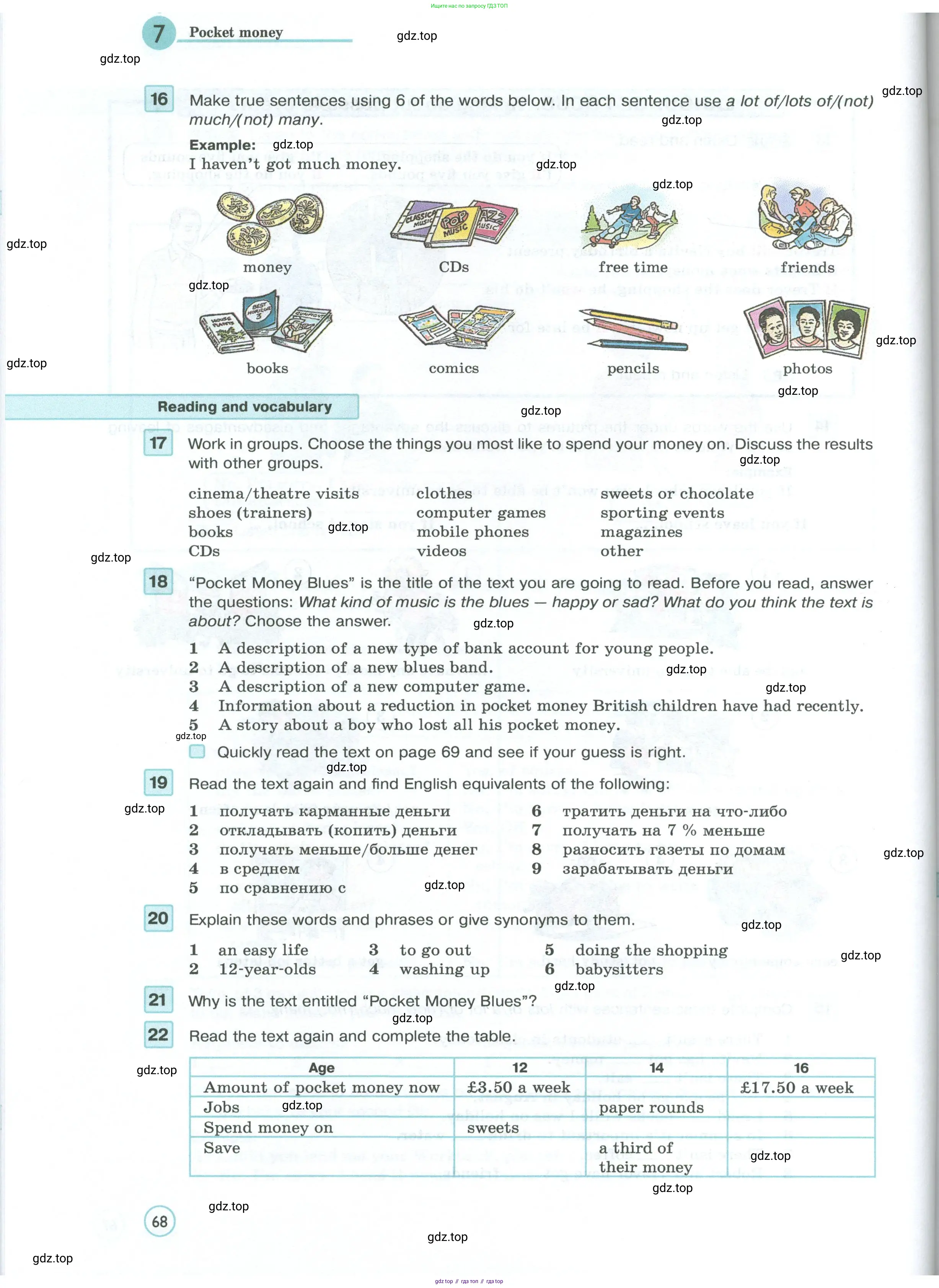 Английский язык (english), 7 класс Учебник (Student's book), авторы: Вербицкая Мария Валерьевна (Verbitskaya Maria), Гаярделли Мариса (Gaiardelli Marisa ), Редли Пауль (Radley Paul), Миндрул Ольга Сергеевна (Mindrul Olga), Савчук Лариса Олеговна (Savchuk Larisa), издательство Просвещение, Москва, 2019, белого цвета, Часть ( Part) 1, страница 68